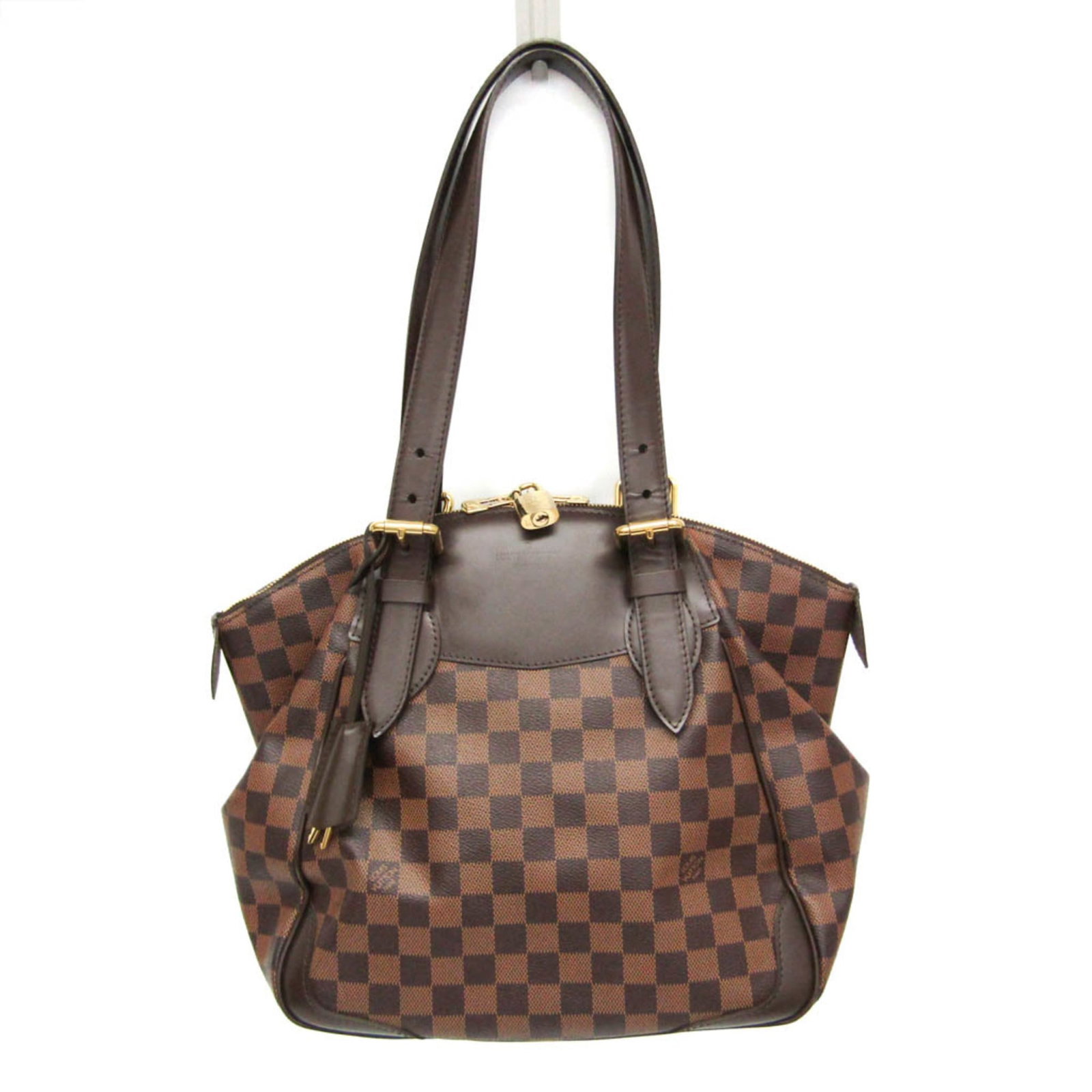 Louis Vuitton Shoulder Bag Damier Canvas: Louis Vuitton Shoulder Bag Damier Canvas Damier Canvas pattern adds a touch of timeless elegance to this Louis Vuitton shoulder bag. With its sturdy zipper closure and open interior pocket, this versa