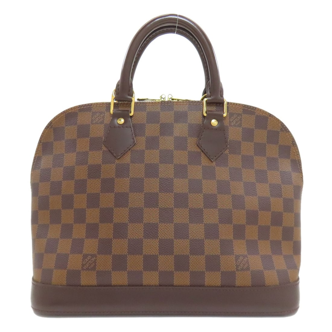 Damier canvas handbag for sale: Damier canvas handbag for sale Damier canvas handbag in brown exterior. This LOUIS VUITTON style features Damier canvas material and a classic design. The iconic pattern adds a touch of timeless elega