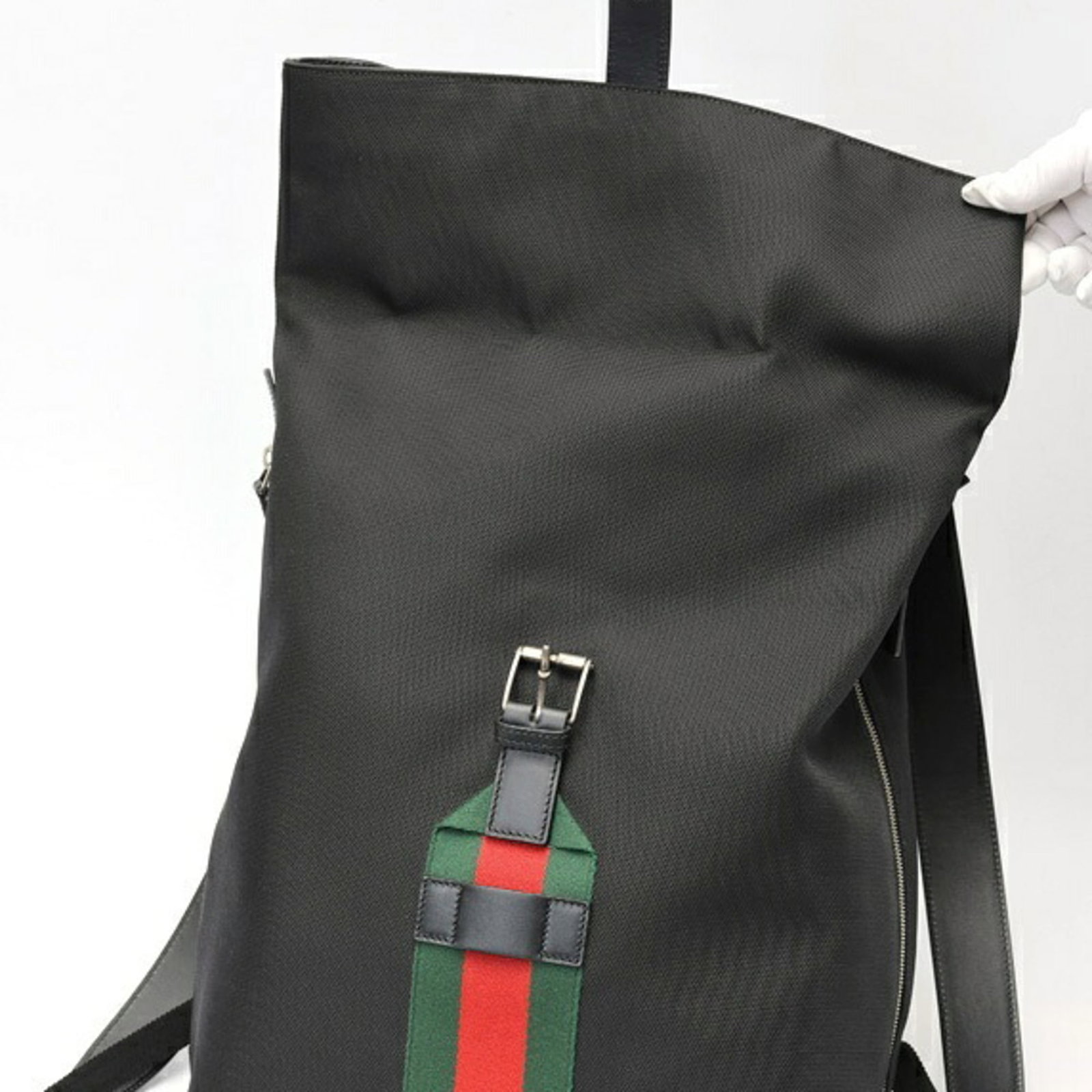 Gucci Backpack Canvas Leather - 5