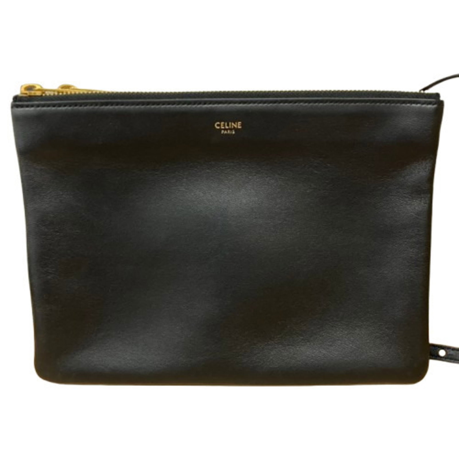 Celine Shoulder Bag: Celine Shoulder Bag The Celine Shoulder Bag is a sleek and sophisticated accessory in black, featuring a classic design with clean lines and a timeless aesthetic. With its compact size and sturdy cons