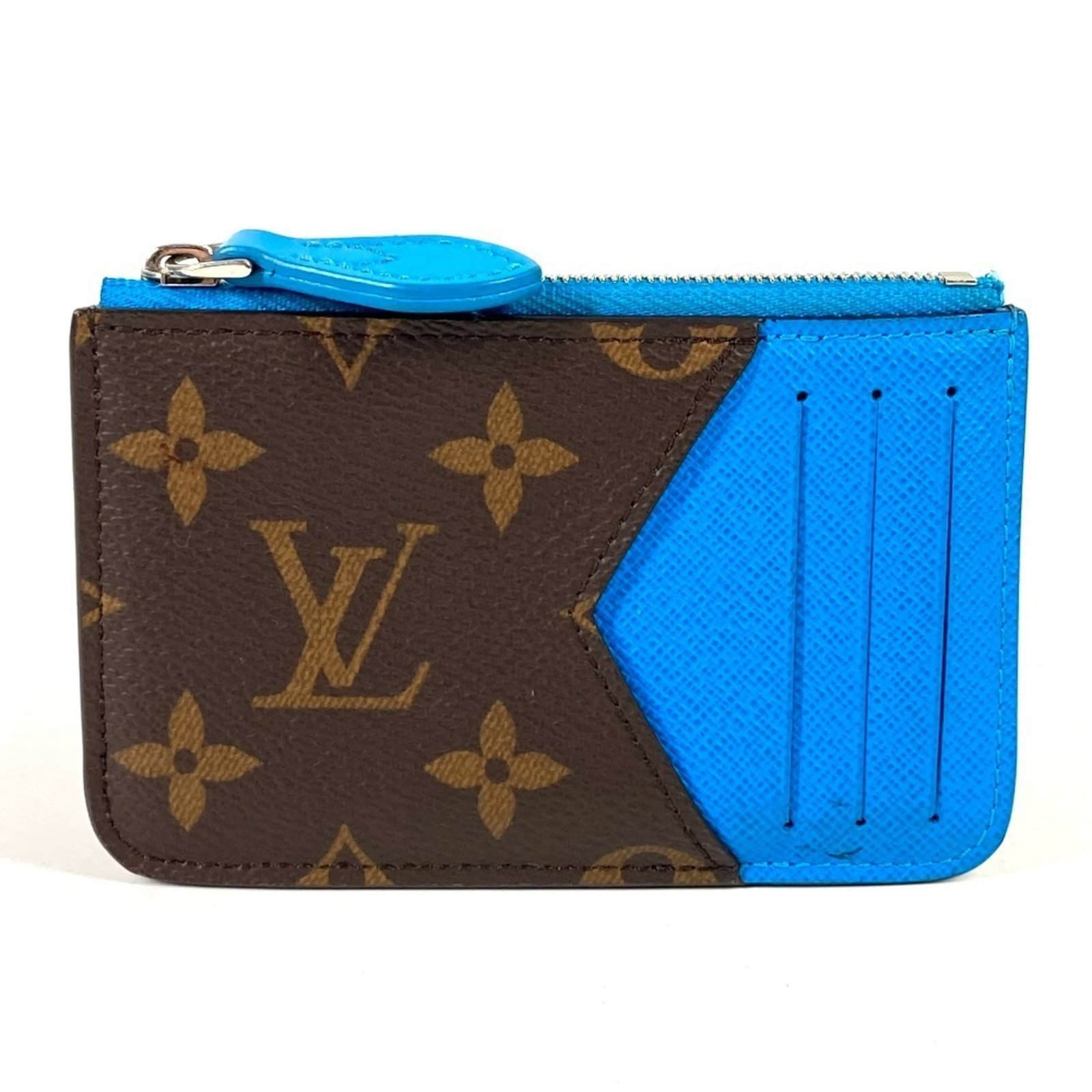 Louis Vuitton Card Case Monogram: Louis Vuitton Card Case Monogram Used (very good) Louis Vuitton Card Case Monogram in blue with hardly any traces of usage. This card case features the iconic monogram pattern and is made from high-qu