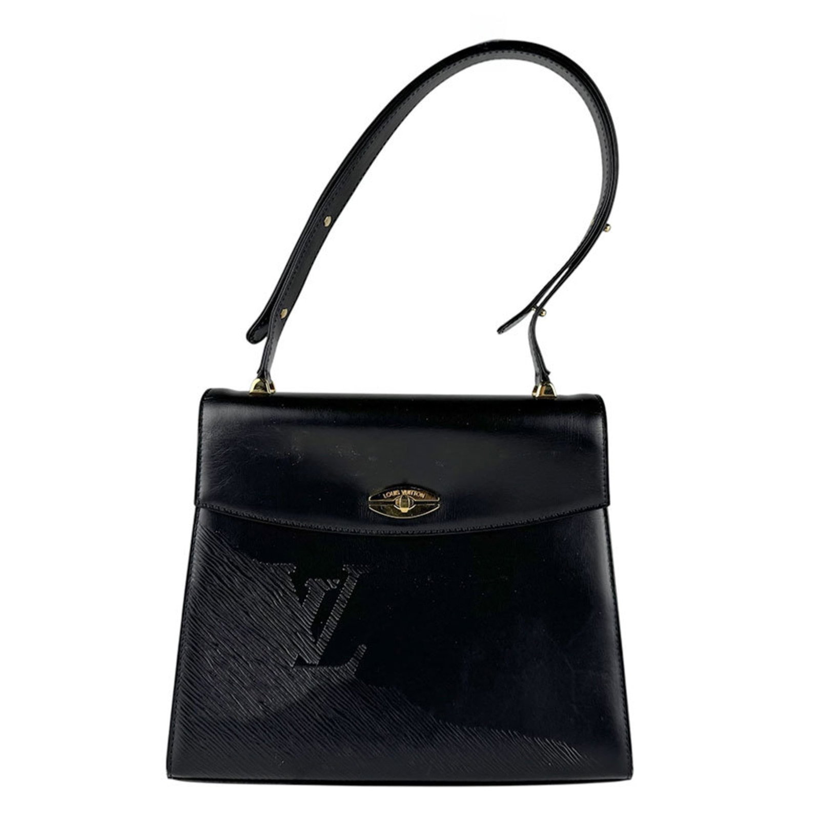 Louis Vuitton Shoulder Bag Leather: Louis Vuitton Shoulder Bag Leather This Louis Vuitton shoulder bag features high-quality leather in a timeless Noir color. With its classic design and compact size, it's perfect for everyday use. The 