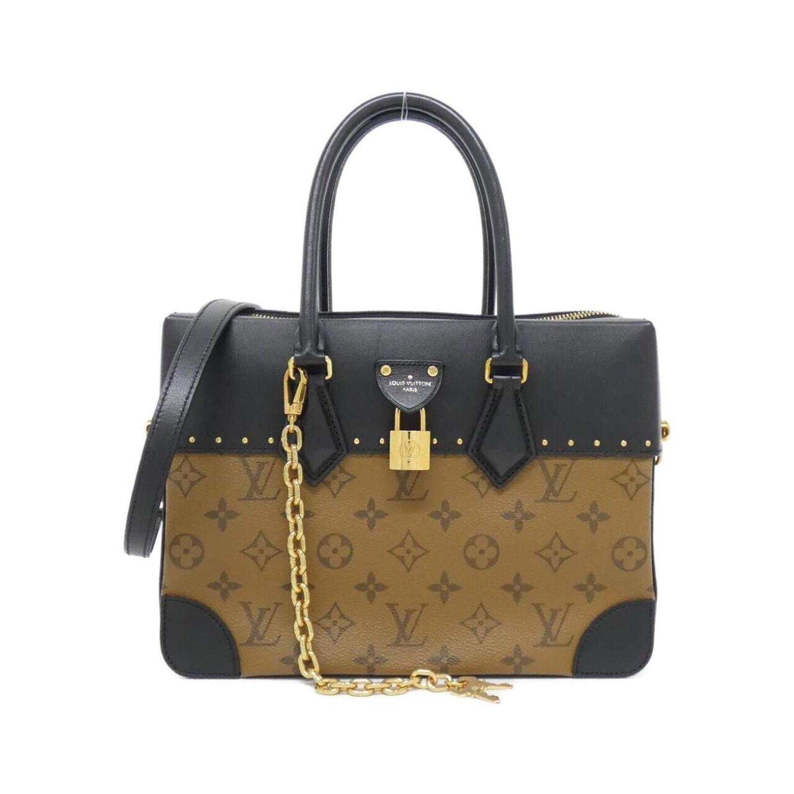 Louis Vuitton Handbag Coated Canvas: Louis Vuitton Handbag Coated Canvas This Louis Vuitton Handbag features a unique coated canvas material and boasts a classic brown color. With its original dimensions of 20cm x 27cm x 11cm, this styli