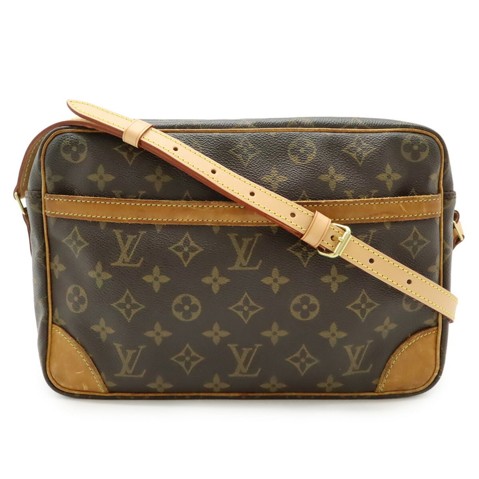 Louis Vuitton Shoulder Bag Monogram: Louis Vuitton Shoulder Bag Monogram Black, Brown, and Monogram Louis Vuitton Shoulder Bag for Women. This classic shoulder bag features the iconic monogram pattern in black and brown hues, with a time