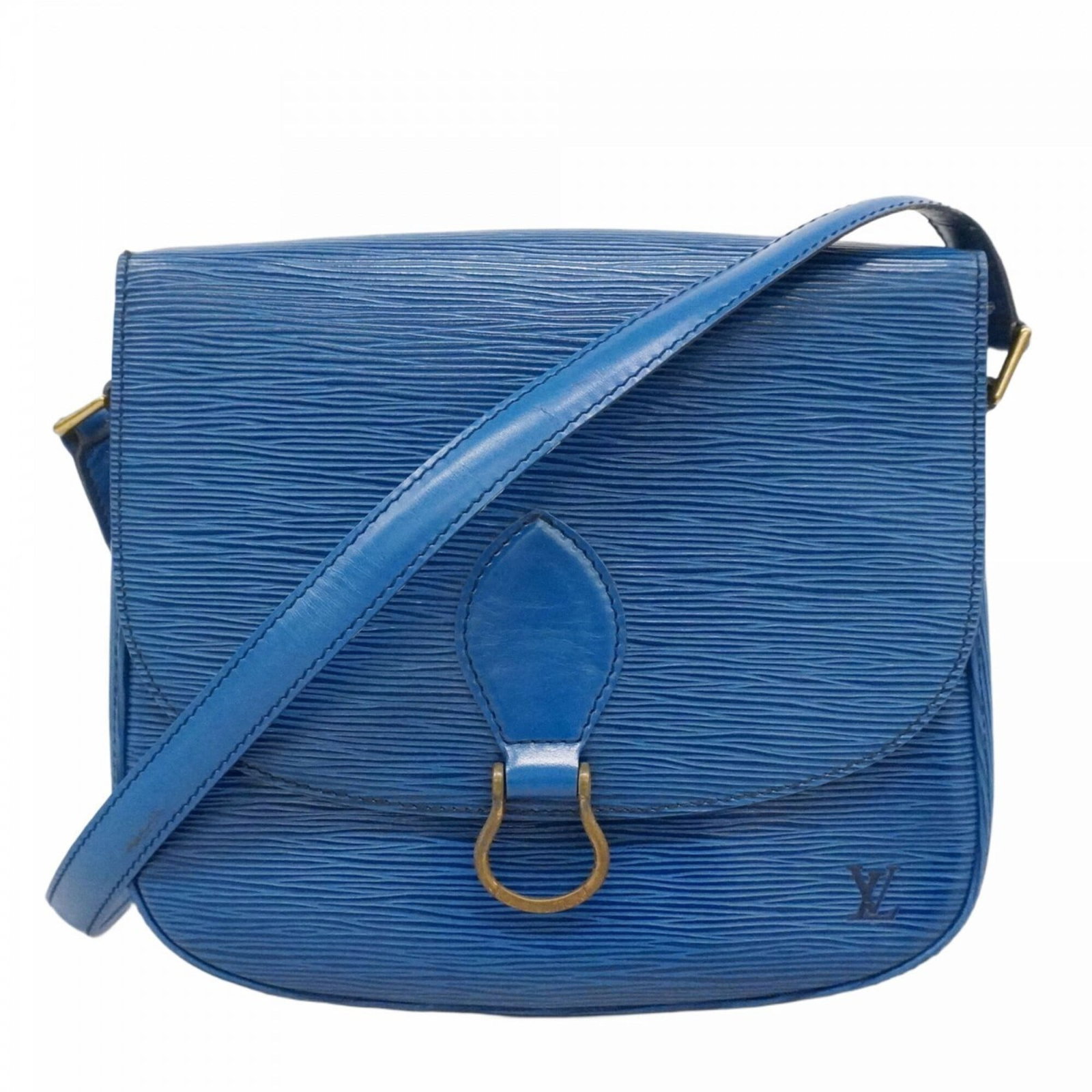 Louis Vuitton Shoulder Bag: Louis Vuitton Shoulder Bag Toledo Blue Louis Vuitton Shoulder Bag - A pre-owned women's shoulder bag with a classic design. Measuring 22cm x 24cm x 6cm, this bag features the iconic Toledo Blue color 