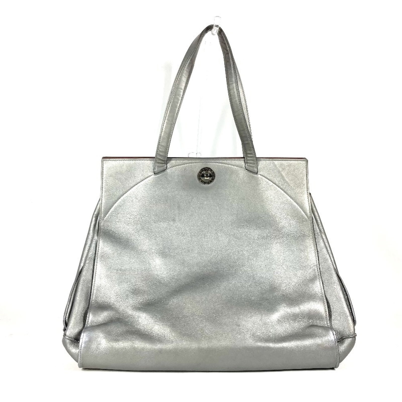 Bvlgari Shoulder Bag Tote Bag Leather: Bvlgari Shoulder Bag Tote Bag Leather The Bvlgari Shoulder Bag Tote Bag Leather is a stylish and versatile accessory. Made from high-quality leather, this bag features a silver color that adds a touch