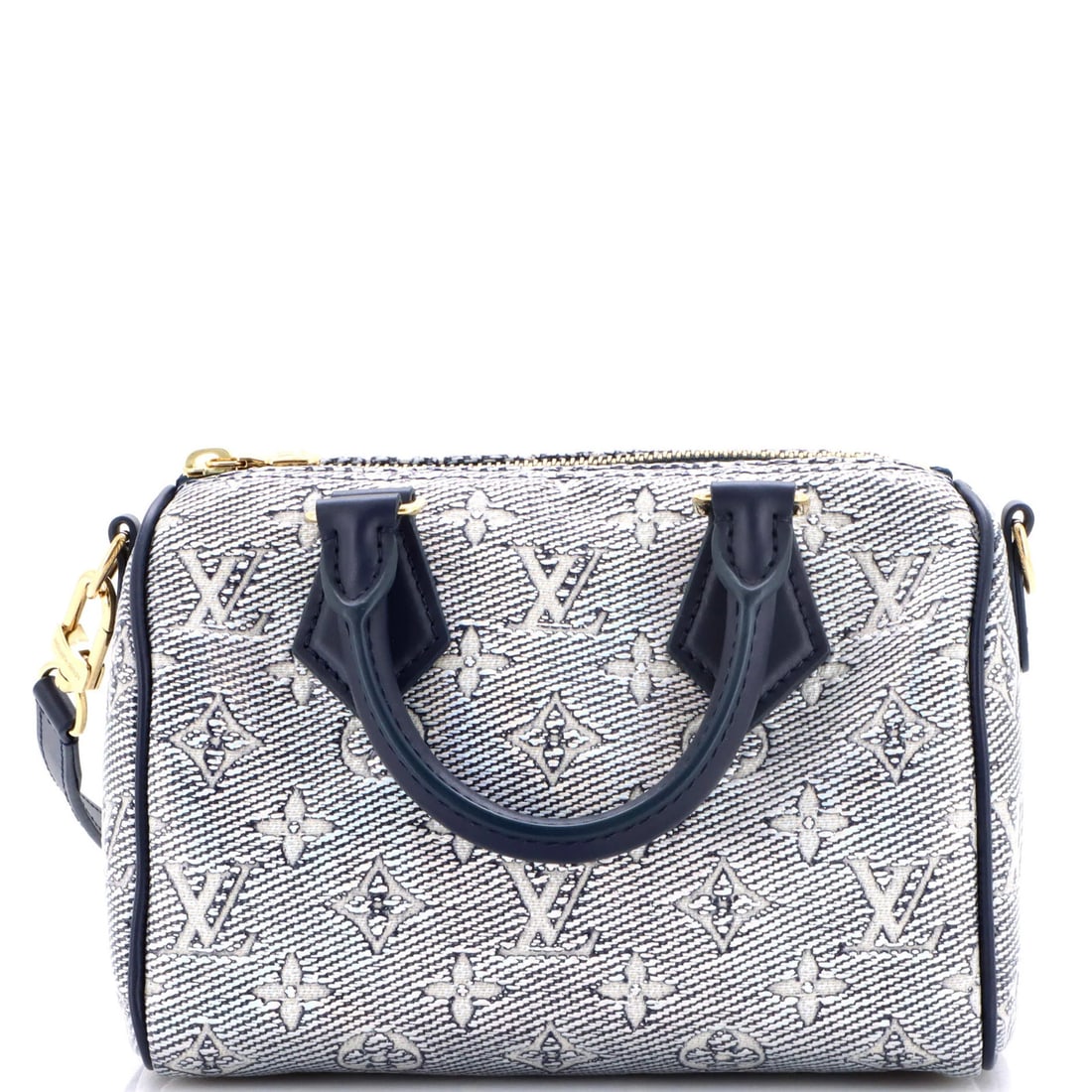 Louis Vuitton Monoglam Jacquard Canvas Speedy 20 Bandouliere Bag (1 of 8)