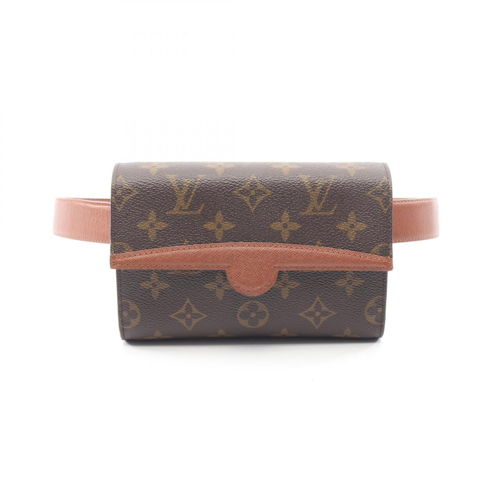 Louis Vuitton Fanny Pack Sling Bag Coated Canvas Leather: Louis Vuitton Fanny Pack Sling Bag Coated Canvas Leather Brown Louis Vuitton Fanny Pack Sling Bag with Coated Canvas and Leather features a classic design. The bag has some scratches and dirt, but ove
