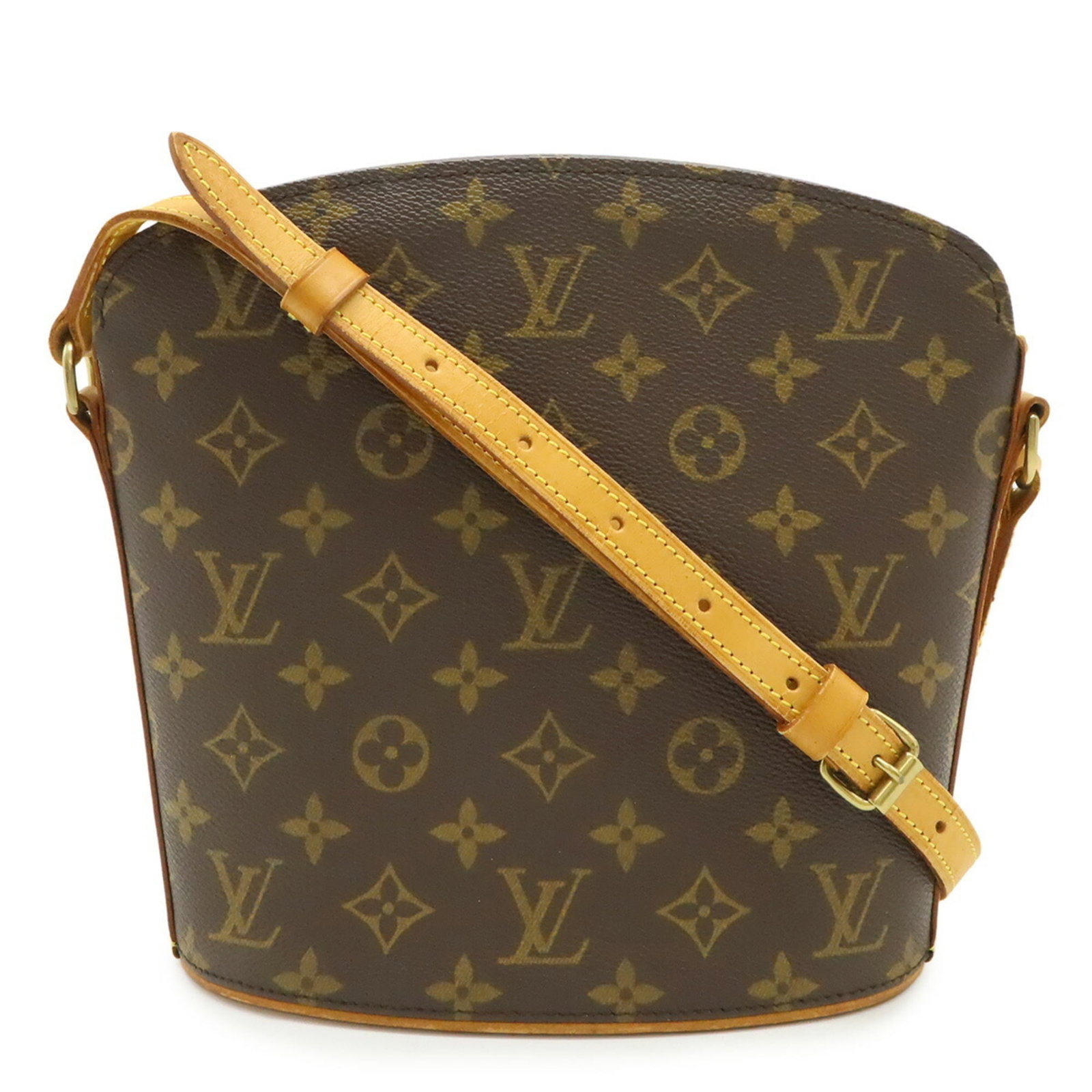 Louis Vuitton Shoulder Bag Monogram Canvas: Louis Vuitton Shoulder Bag Monogram Canvas This Louis Vuitton Shoulder Bag features the iconic monogram canvas design in brown. With its classic size and timeless style, this bag has been well-loved a