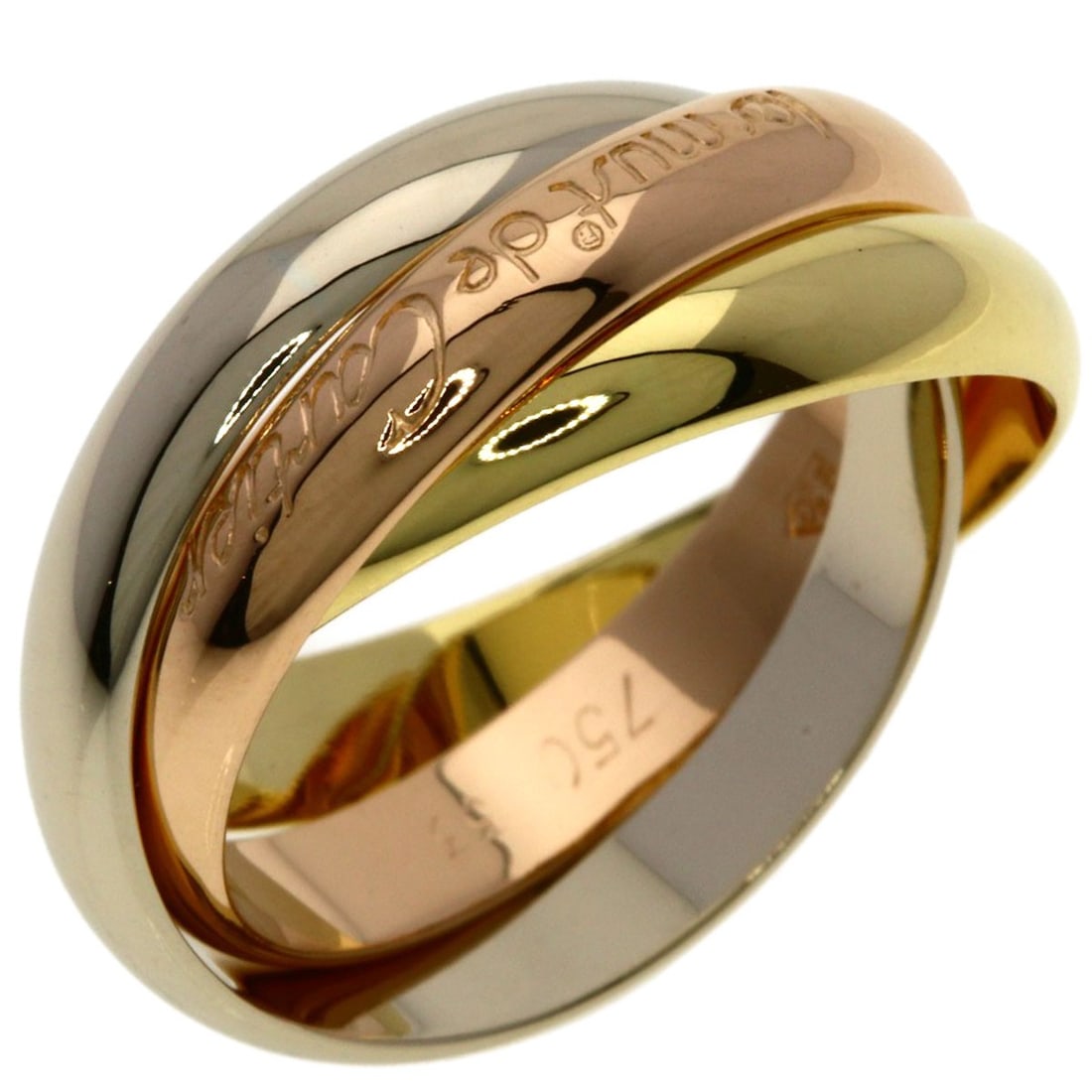 K18 Trinity Gold Ring #53 - 2