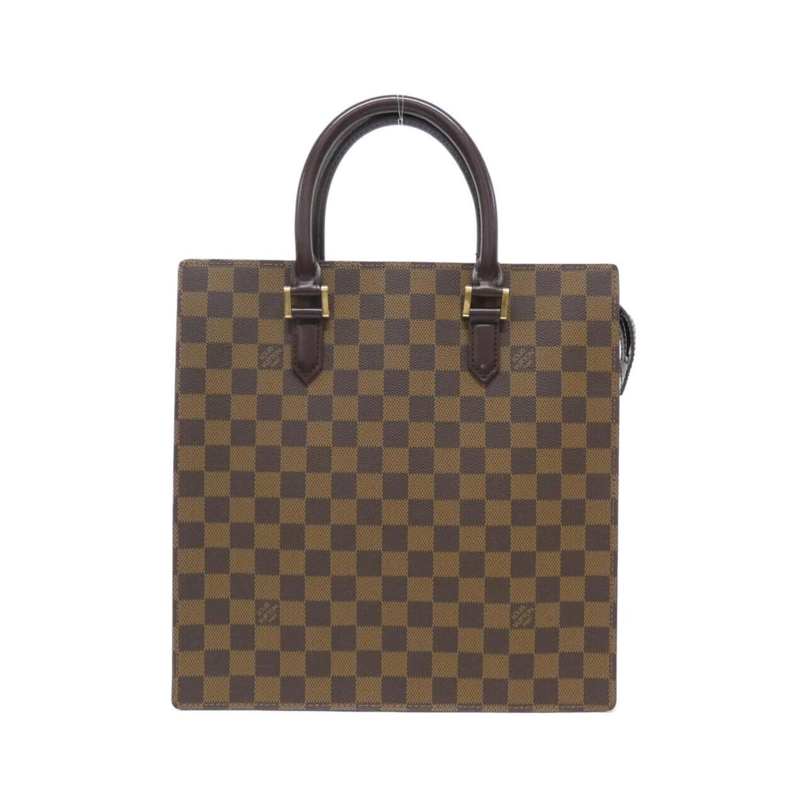 Louis Vuitton Handbag Coated Canvas: Louis Vuitton Handbag Coated Canvas Coated canvas construction provides durability and style in this Louis Vuitton handbag. A few traces of usage are visible, with some scratches and dirt, but