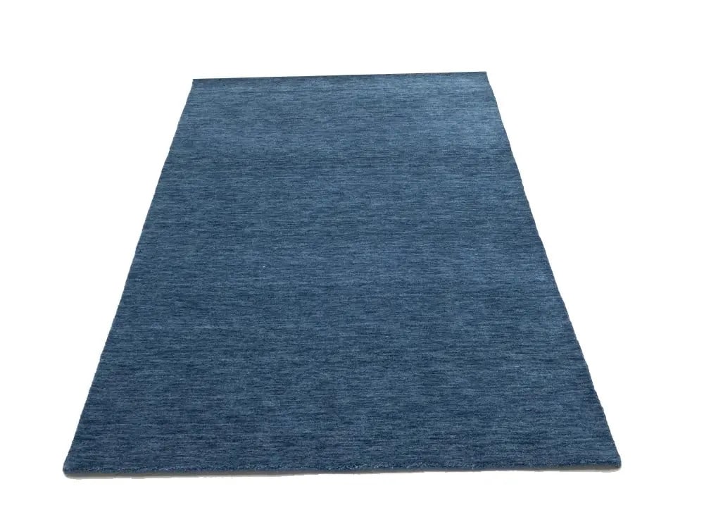 Handloomed solid wool rug oriental carpet - 3