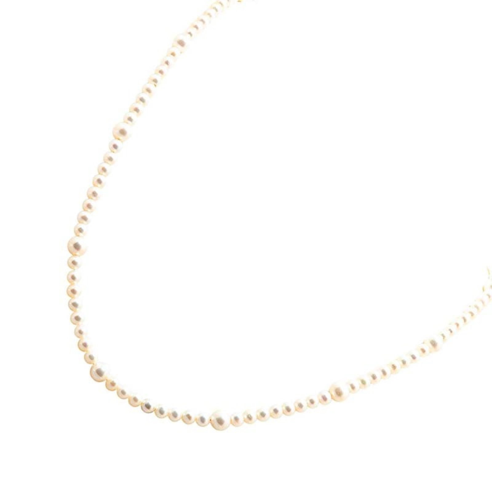Tiffany & Co. White Pearl Necklace In 925 Sterling Silver For Women: Tiffany & Co. White Pearl Necklace In 925 Sterling Silver For Women Tiffany & Co.'s iconic white pearl necklace is crafted from 925 sterling silver, offering a timeless and elegant touch to any outfit