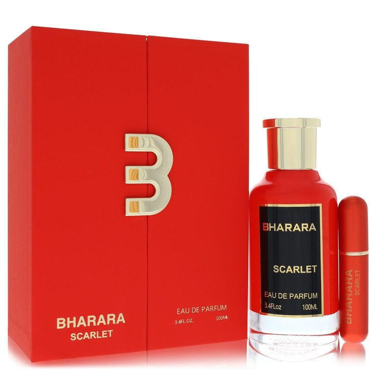 Bharara Scarlet Perfume By Bharara Beauty Eau De Parfum Spray (Unisex): Bharara Scarlet Perfume By Bharara Beauty Eau De Parfum Spray (Unisex) Bharara Scarlet Perfume By Bharara Beauty Eau De Parfum Spray is an eau de parfum spray with a fragrance suitable for women. The 