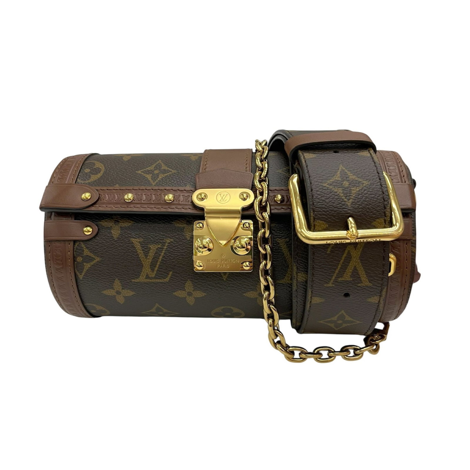 Louis Vuitton Shoulder Bag Monogram Leather: Louis Vuitton Shoulder Bag Monogram Leather Brown Monogram Leather Louis Vuitton Shoulder Bag with a few traces of usage and some scratches/dirt. This used shoulder bag features iconic monogram leathe