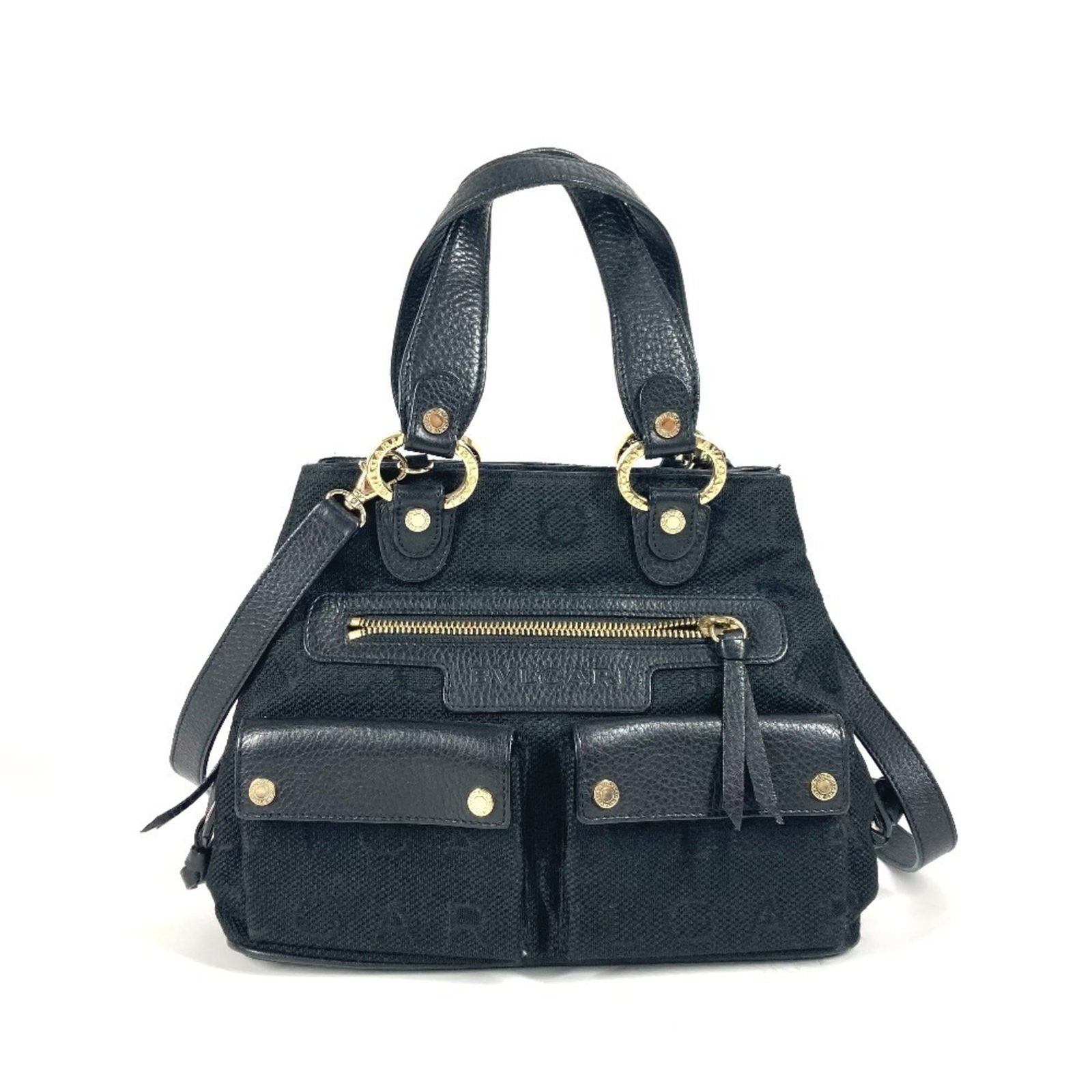 Bvlgari Handbag Shoulder Bag Tote Bag Leather Canvas: Bvlgari Handbag Shoulder Bag Tote Bag Leather Canvas The Bvlgari Handbag Shoulder Bag Tote Bag Leather Canvas is a stylish and versatile accessory for women. Made from high-quality leather and canvas 