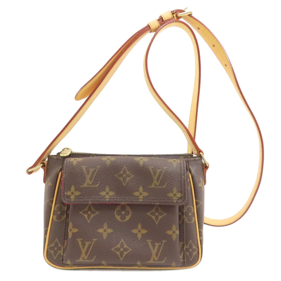 Shoulder bag with monogram canvas from Louis Vuitton: Shoulder bag with monogram canvas from Louis Vuitton Monogram canvas exterior adds a touch of iconic Louis Vuitton style to this shoulder bag. The classic design features a timeless type and exterior 