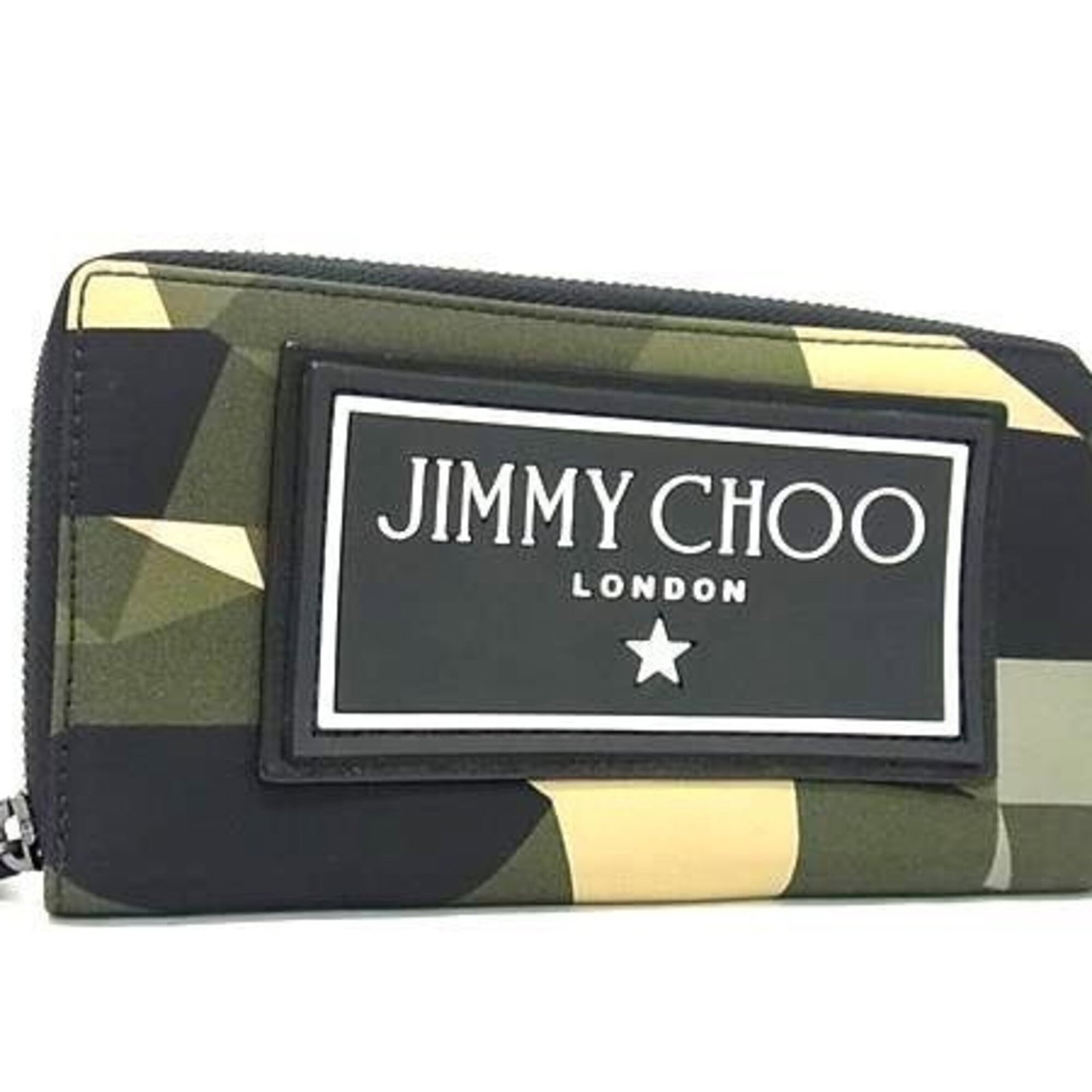 Jimmy Choo Long Wallet (Bi-Fold) Nylon: Jimmy Choo Long Wallet (Bi-Fold) Nylon The Jimmy Choo Long Wallet in green features a sturdy nylon construction and a bi-fold design for easy organization. With its compact size and durable material, 