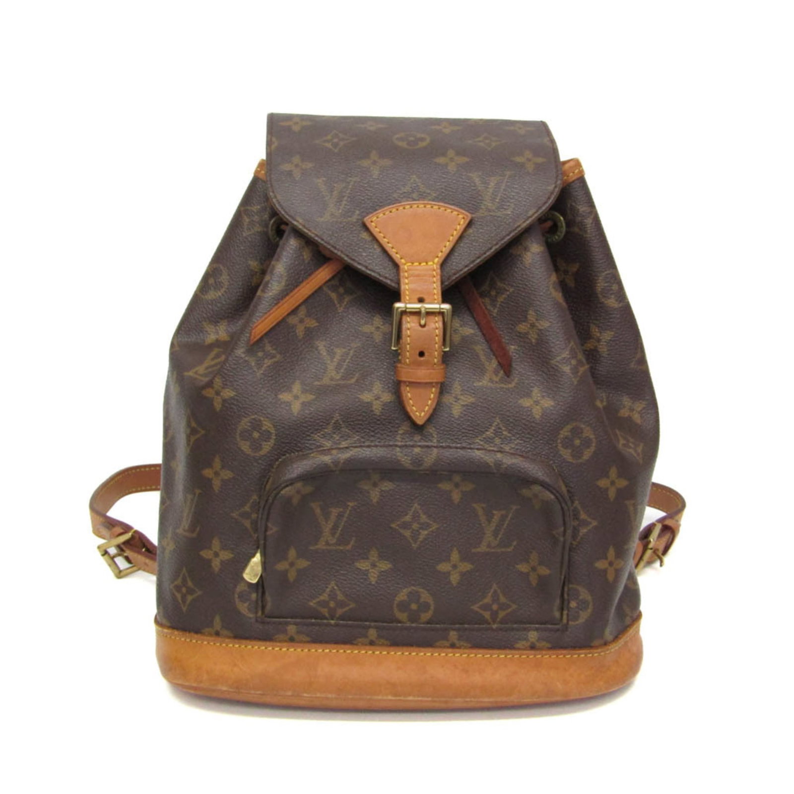 Louis Vuitton Backpack Monogram: Louis Vuitton Backpack Monogram The Louis Vuitton Backpack Monogram features a classic monogram pattern and sleek design, with a sturdy belt closure and spacious open pocket for organization. Measurin