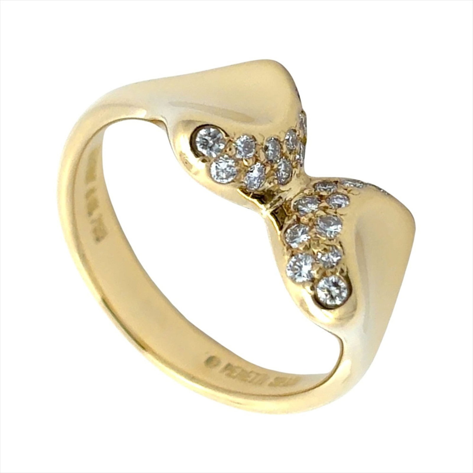 Tiffany Band Ring Yellow Gold (18K): Tiffany Band Ring Yellow Gold (18K) Tiffany's iconic yellow gold band ring boasts a delicate 3.5mm diamond stone set against a slender 18K band, crafted to add a touch of timeless elegance to any outf