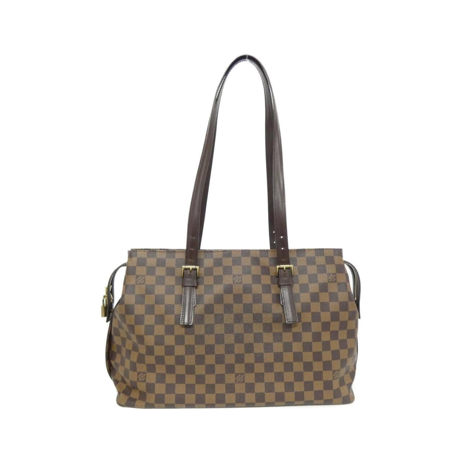 Louis Vuitton Shoulder Bag Coated Canvas: Louis Vuitton Shoulder Bag Coated Canvas Coated canvas construction and classic design make this Louis Vuitton shoulder bag a timeless choice. With its brown color and spacious interior, it's perfect