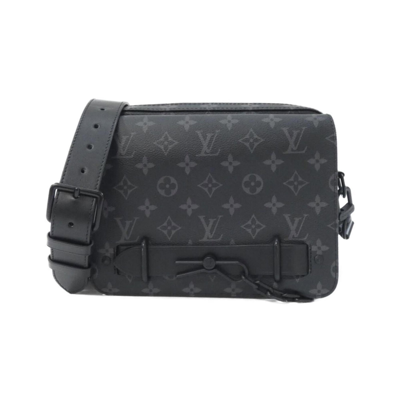 Louis Vuitton Shoulder Bag Coated Canvas: Louis Vuitton Shoulder Bag Coated Canvas The Louis Vuitton Shoulder Bag Coated Canvas is a versatile and stylish accessory with a classic black finish. Its coated canvas material provides durability,