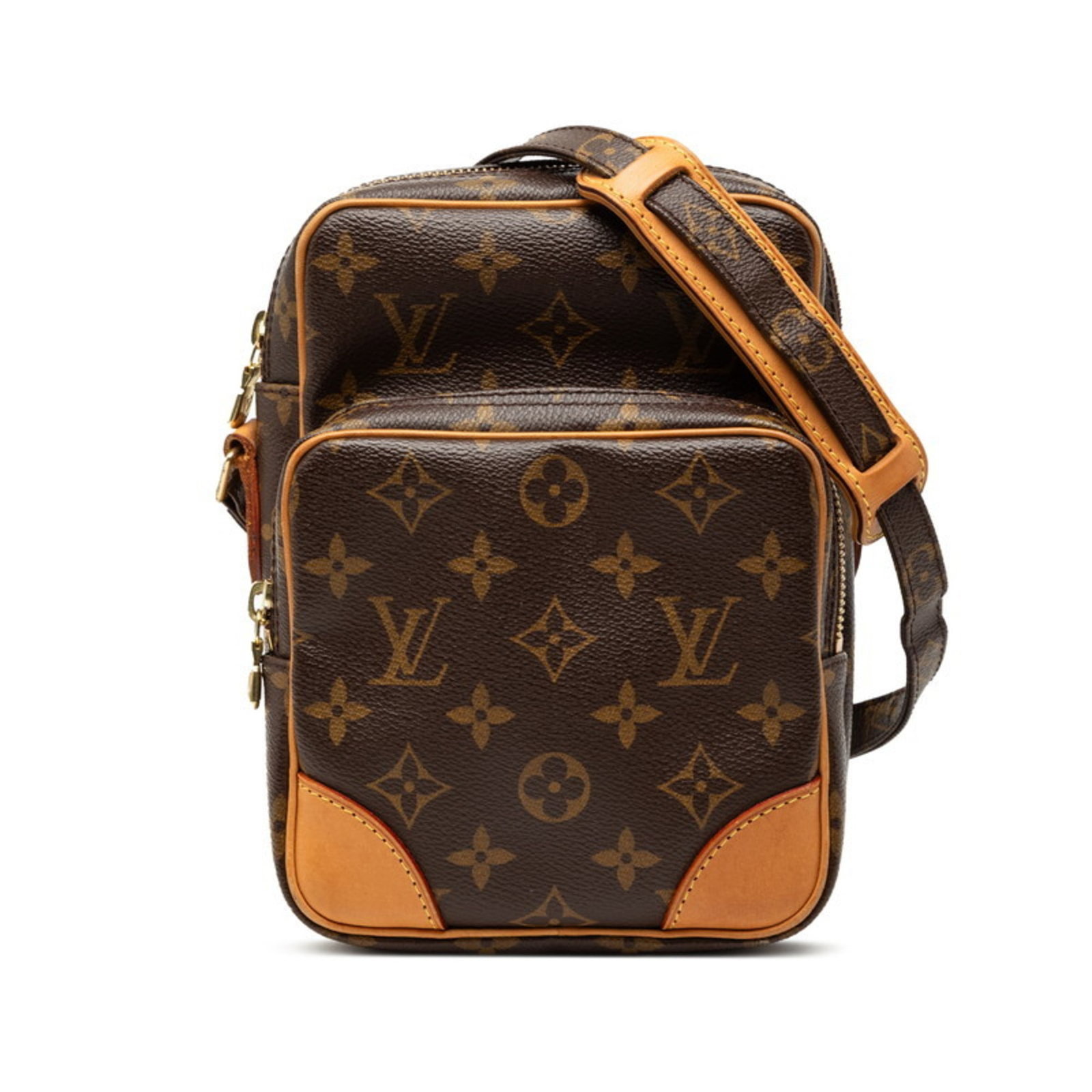 Louis Vuitton Shoulder Bag Pvc Leather: Louis Vuitton Shoulder Bag Pvc Leather The Louis Vuitton Shoulder Bag Pvc Leather features a classic design with a durable pvc leather exterior and a timeless brown color. Measuring 20.5cm x 14cm x 9c