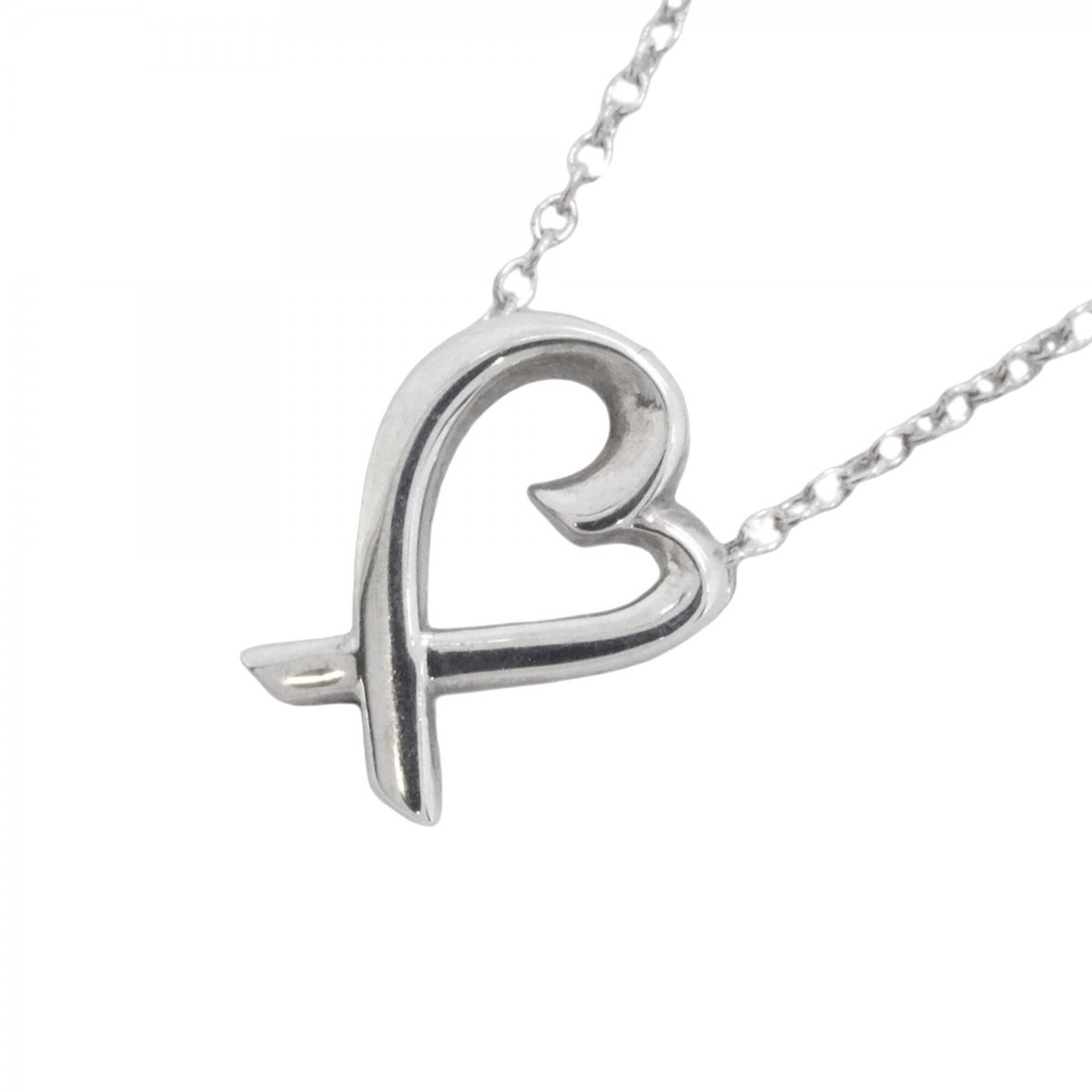 Tiffany & Co. Loving Heart Necklace Sterling Silver 925 Women'S: Tiffany & Co. Loving Heart Necklace Sterling Silver 925 Women'S Tiffany & Co. Loving Heart Necklace in Sterling Silver 925 features a delicate 11.4mm x 8.8mm pendant with a 41 cm / 16.14'' adjustable 