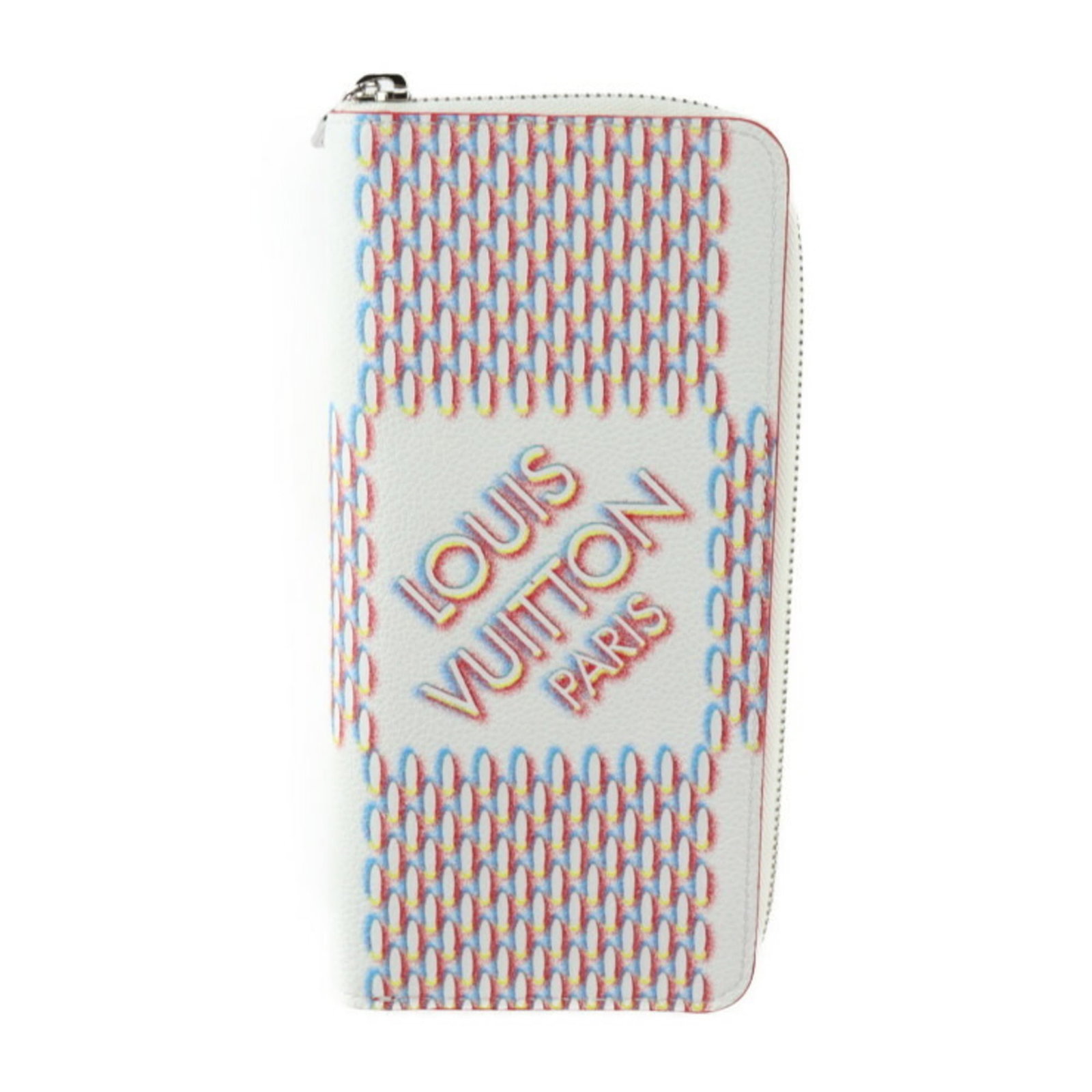 Louis Vuitton Wallet (Bi-Fold) Leather: Louis Vuitton Wallet (Bi-Fold) Leather The Louis Vuitton Bi-Fold Wallet features sleek leather construction and a classic design. Made in Blanc or Multi-Color, this wallet measures 10cm x 20cm x 2.5cm