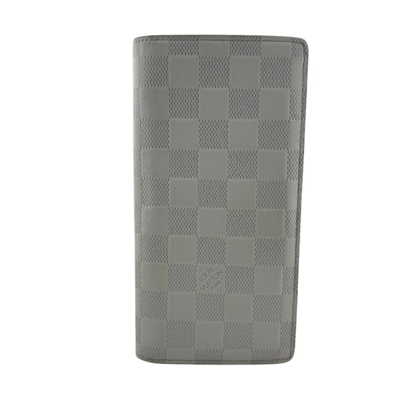 Louis Vuitton Long Wallet (Bi-Fold) Damier Infini Leather: Louis Vuitton Long Wallet (Bi-Fold) Damier Infini Leather Damier Infini leather adds a touch of timeless elegance to this Louis Vuitton bi-fold wallet. With its classic white color and durable constru