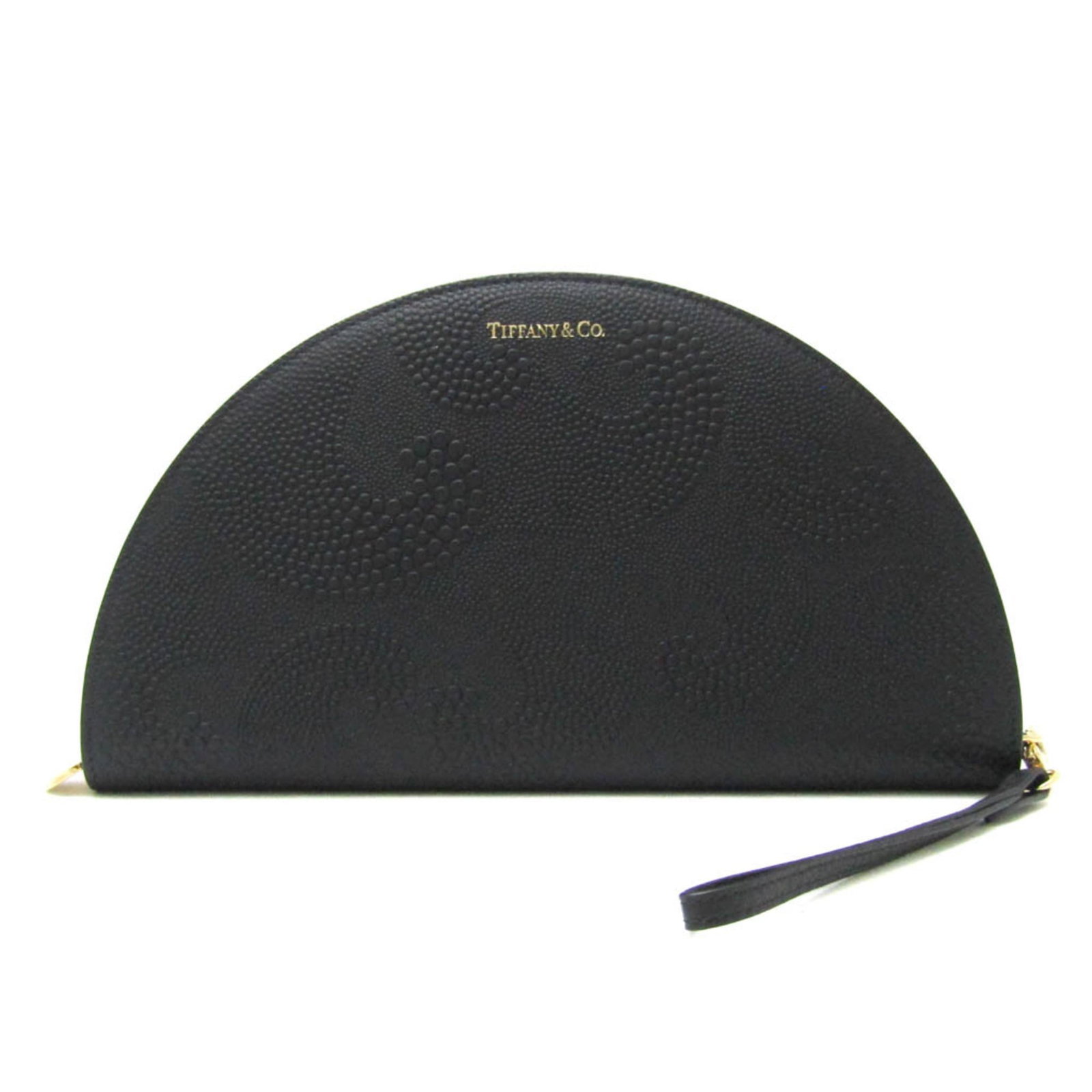 Tiffany Long Wallet (Bi-Fold) Leather: Tiffany Long Wallet (Bi-Fold) Leather Tiffany Long Wallet (Bi-Fold) Leather in Black features a classic design with dots pattern. Made from high-quality leather, this bi-fold wallet measures 13.5cm x 