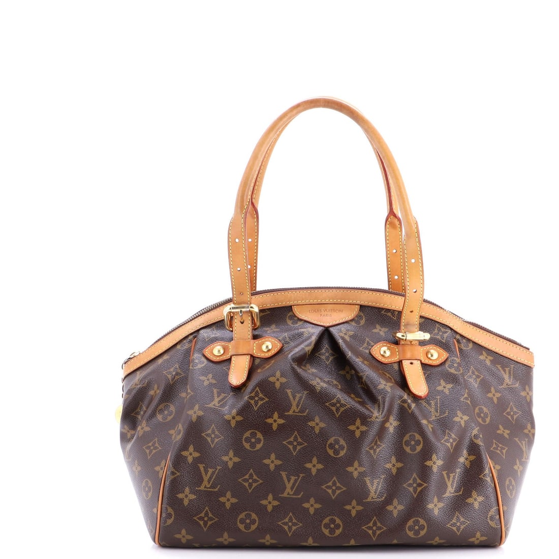 Monogram Canvas Bag GM Hand Vuitton Louis Strict: Monogram Canvas Bag GM Hand Vuitton Louis Strict This Louis Vuitton Tivoli Handbag features a classic GM monogram canvas design in brown, with gold hardware adding a touch of elegance. The bag's