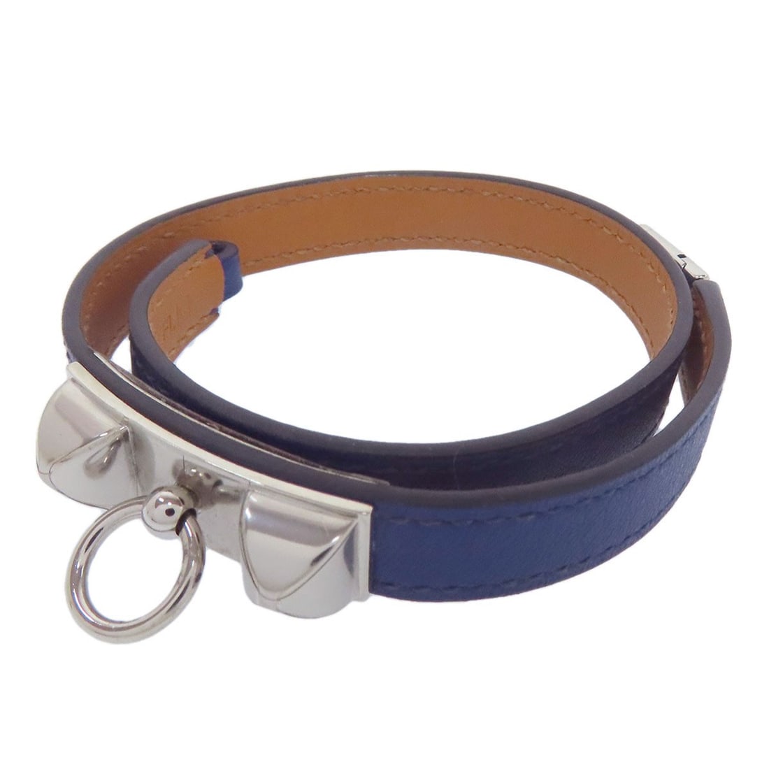 Metal Calf Hermes Rival De Brugur Bracelet (1 of 10)