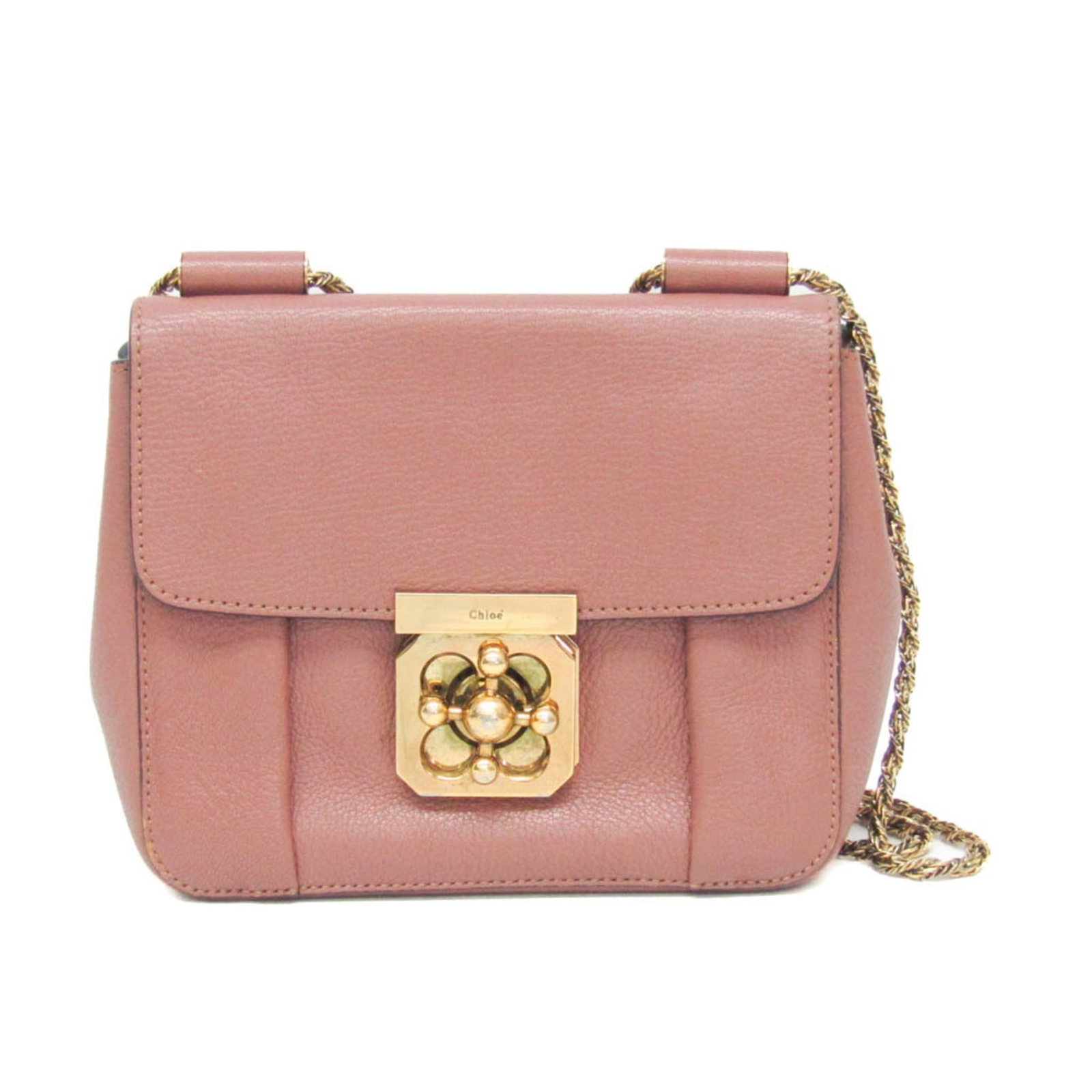Chlo Shoulder Bag Leather: Chlo Shoulder Bag Leather The Chlo Shoulder Bag Leather is a vibrant coral pink accessory with a classic design. With its turn lock closure and open pocket, this bag offers practicality and style.