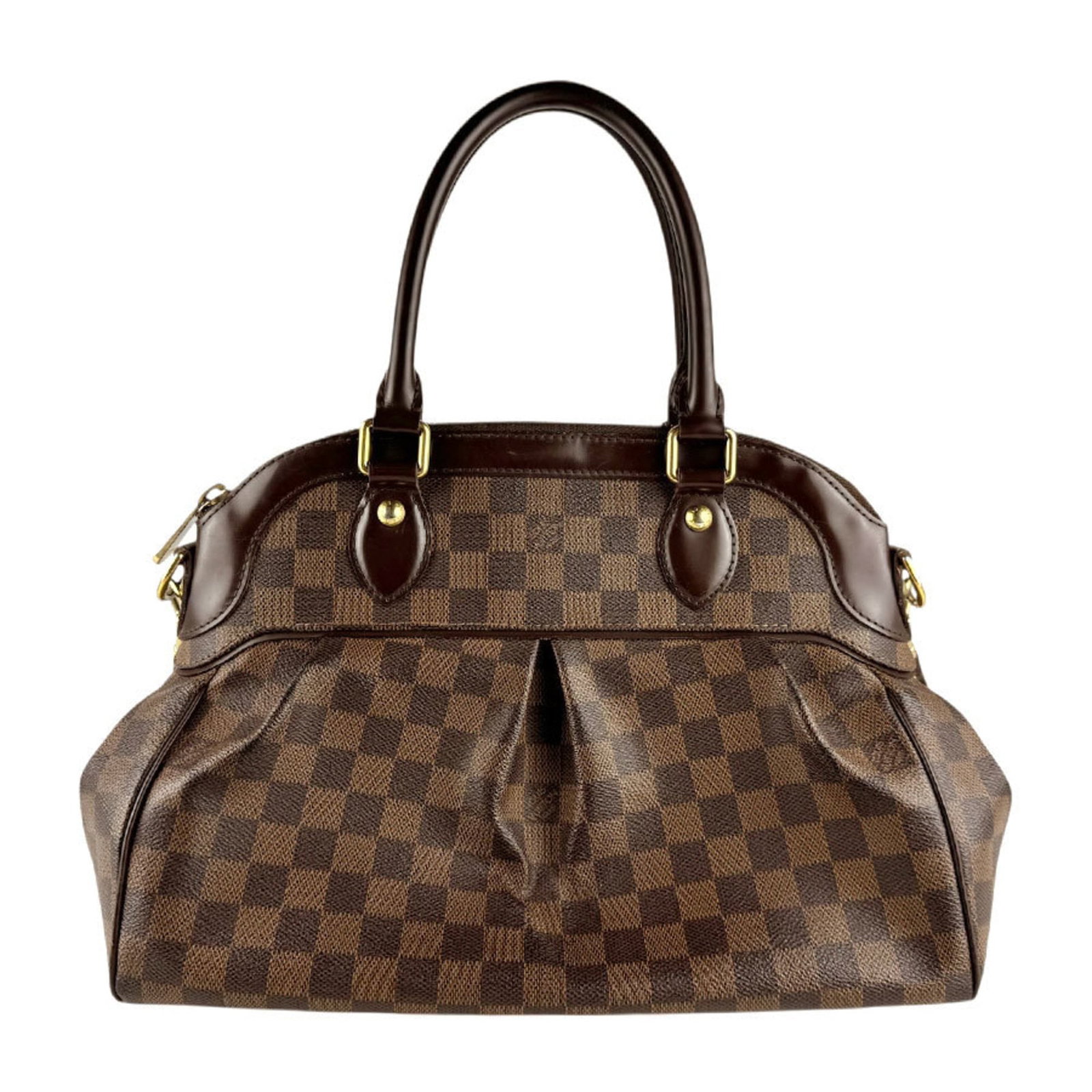 Louis Vuitton Handbag Shoulder Bag Damier Canvas: Louis Vuitton Handbag Shoulder Bag Damier Canvas Damier Canvas pattern adds visual interest to this classic Louis Vuitton shoulder bag. Made from high-quality Damier canvas, the brown color provides