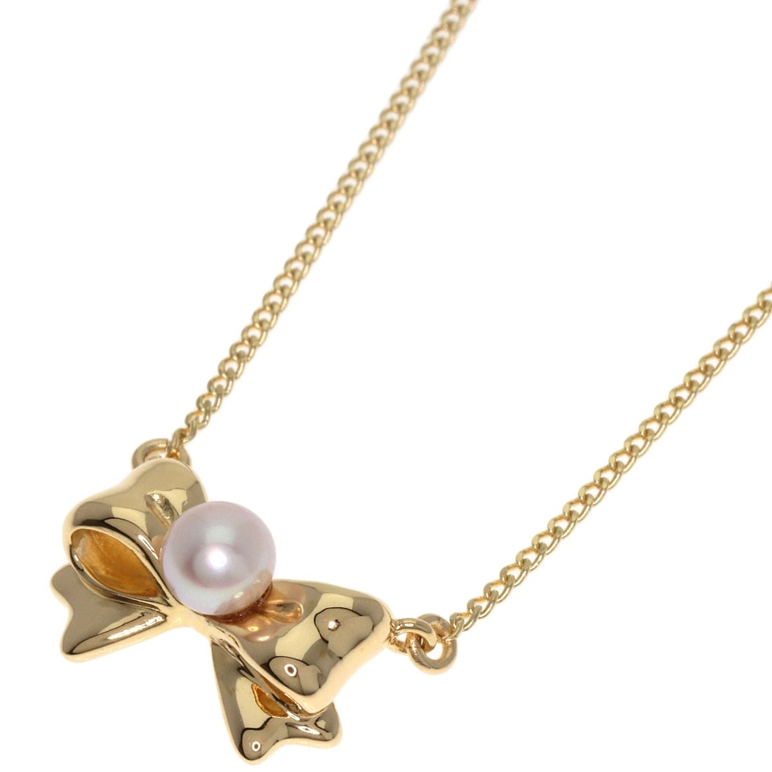 Yellow Gold Pearl Necklace Ribbon Tasaki: Yellow Gold Pearl Necklace Ribbon Tasaki K18 Yellow Gold Pearl Necklace Ribbon Tasaki boasts a striking combination of elegance and sophistication with its 15.7-inch length and high-quality K18 gold m