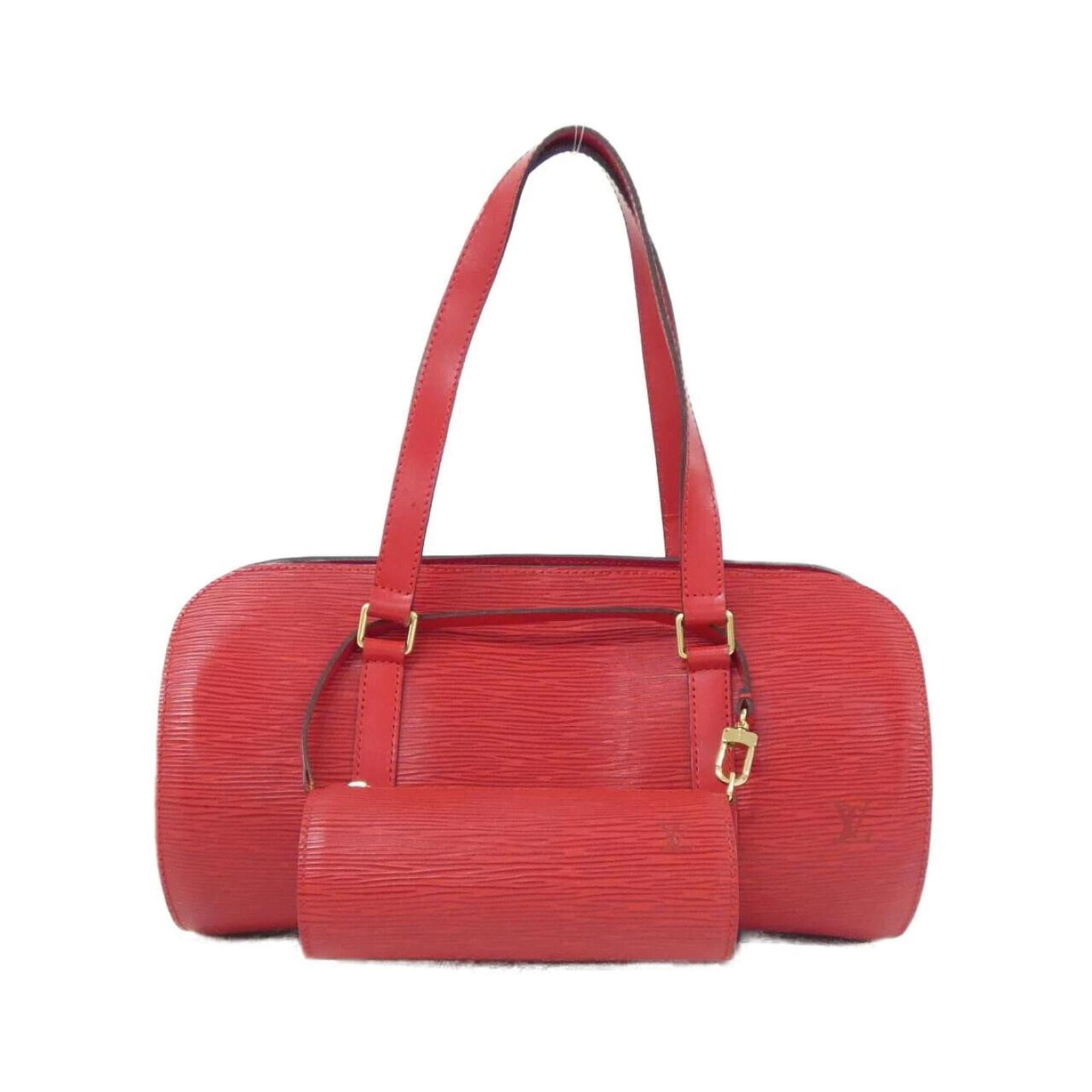 Louis Vuitton Handbag Leather: Louis Vuitton Handbag Leather The Louis Vuitton Handbag Leather is a stylish and durable accessory featuring high-quality calf leather in a rich Rouge color. With its classic design and gold hardware 