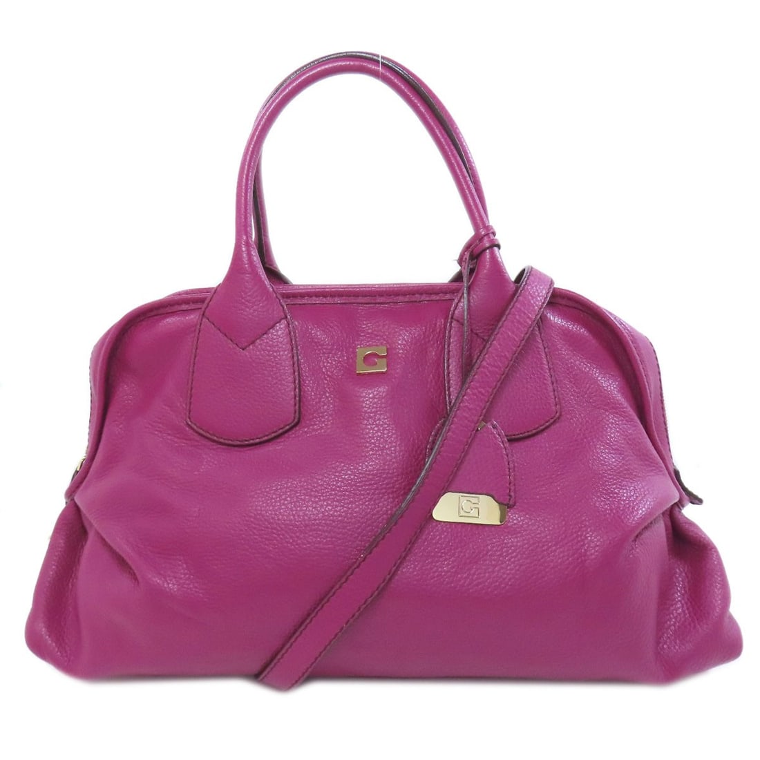 Gherardini tote bag Leather: Gherardini tote bag Leather Gherardini tote bag in leather with pink-purple exterior. This stylish tote features a unique and eye-catching color combination. Made from high-quality leather, its