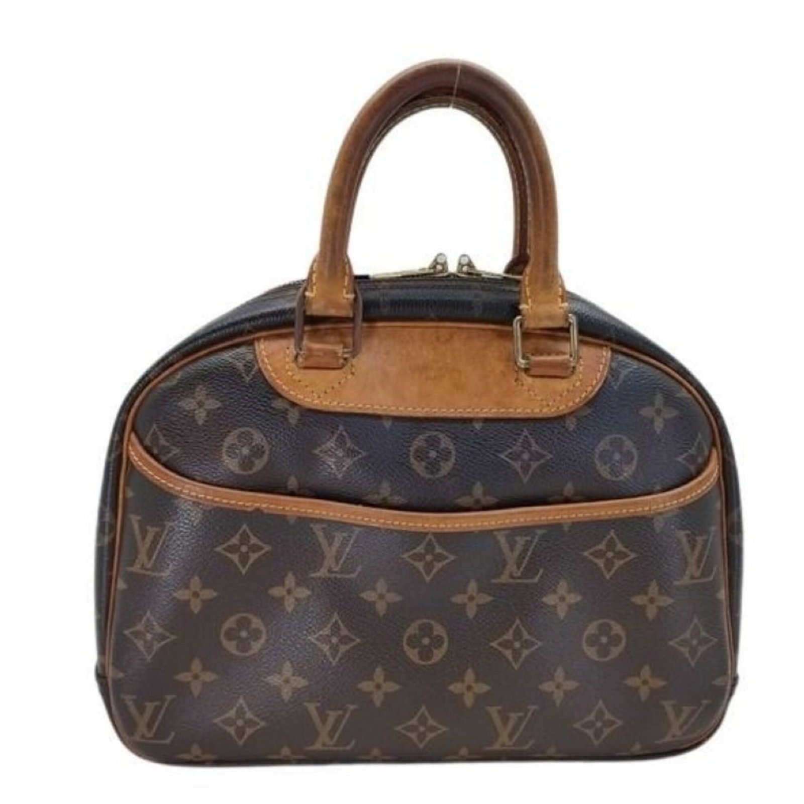 Louis Vuitton Handbag Monogram: Louis Vuitton Handbag Monogram This Louis Vuitton handbag features the iconic monogram pattern in rich brown, adding a touch of timeless elegance to any outfit. With its classic design and durable con