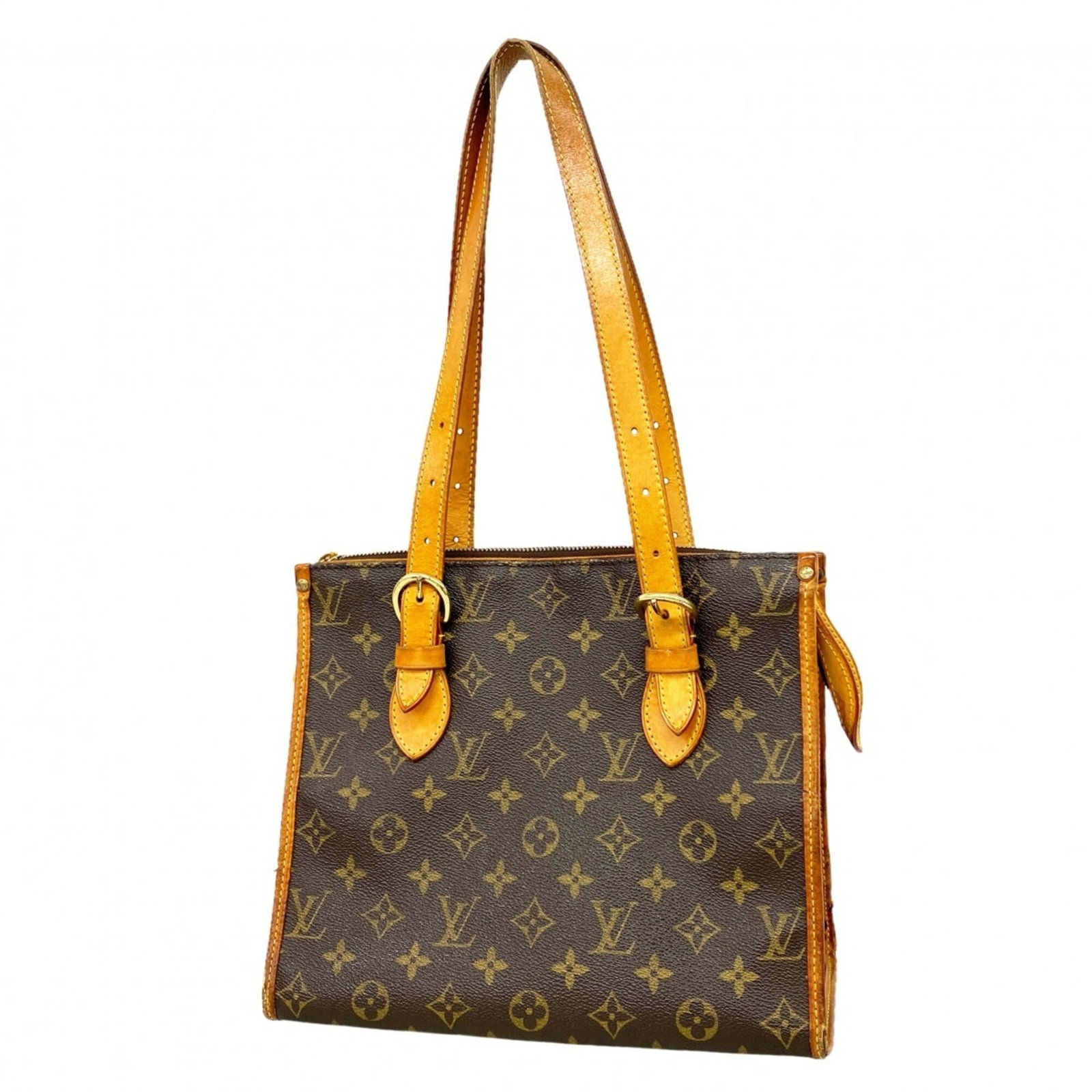 Louis Vuitton Tote Bag: Louis Vuitton Tote Bag Brown Louis Vuitton Tote Bag with Traces of Usage. This used tote bag features the iconic brand's signature monogram pattern and measures 23cm x 27cm x 13cm. With its classic de
