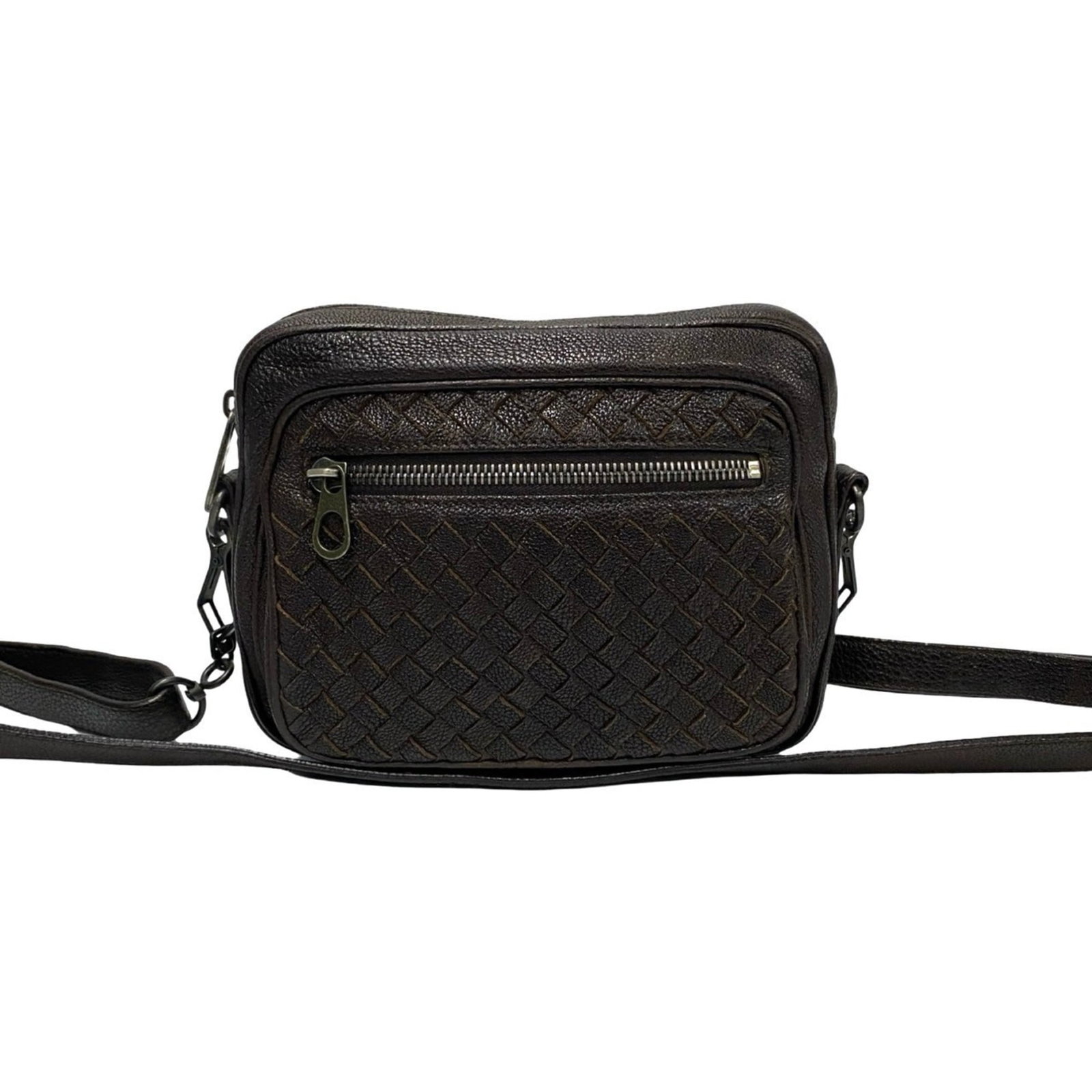 Bottega Veneta Pochette Shoulder Bag Leather: Bottega Veneta Pochette Shoulder Bag Leather Bottega Veneta's Pochette shoulder bag is a timeless classic, featuring high-quality leather construction and a chic design. This brown leather bag has som