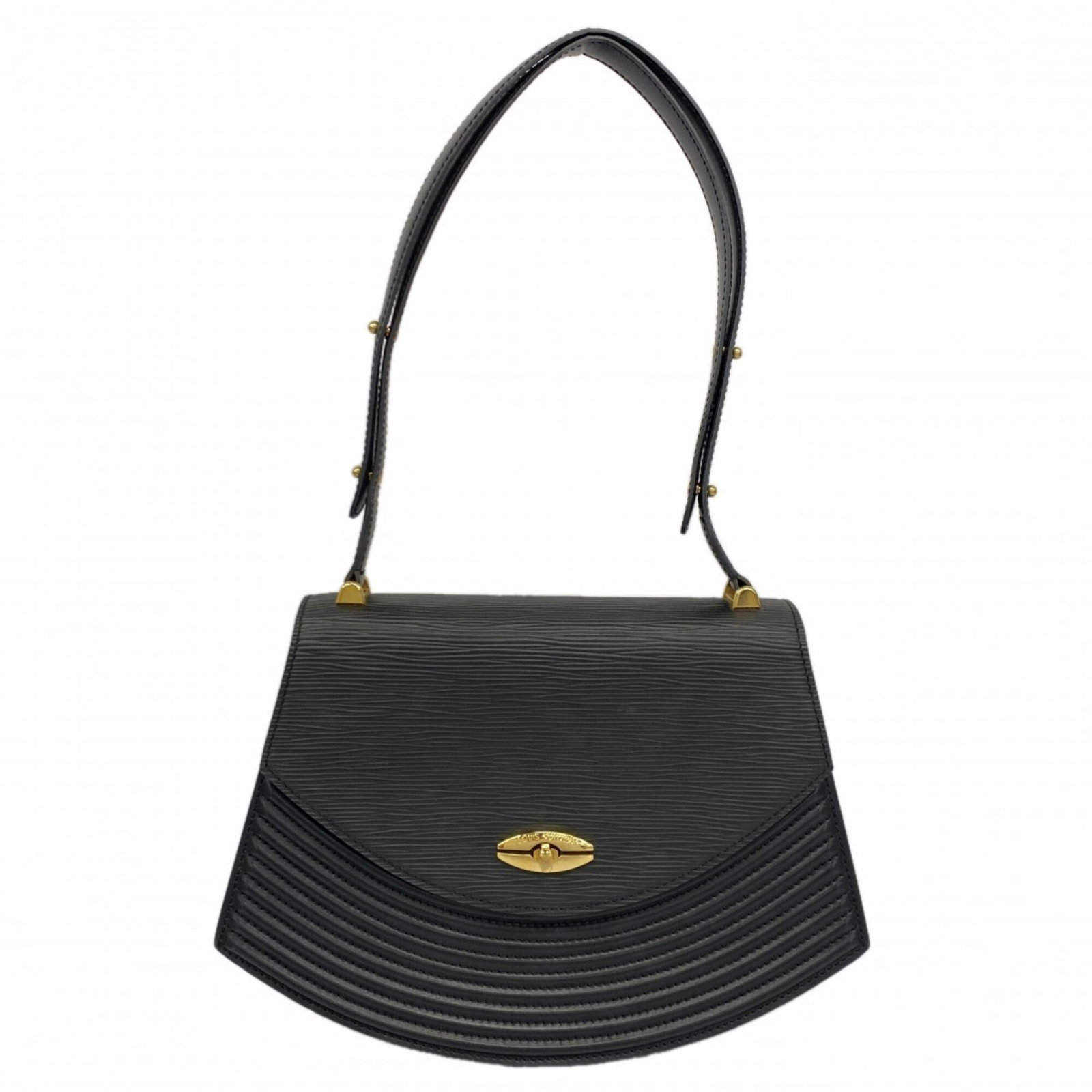 Louis Vuitton Shoulder Bag: Louis Vuitton Shoulder Bag Used Louis Vuitton Shoulder Bag in Noir. Features classic design with Traces of usage and minor scratches / dirt. Overall, in good condition despite showing signs of wear.