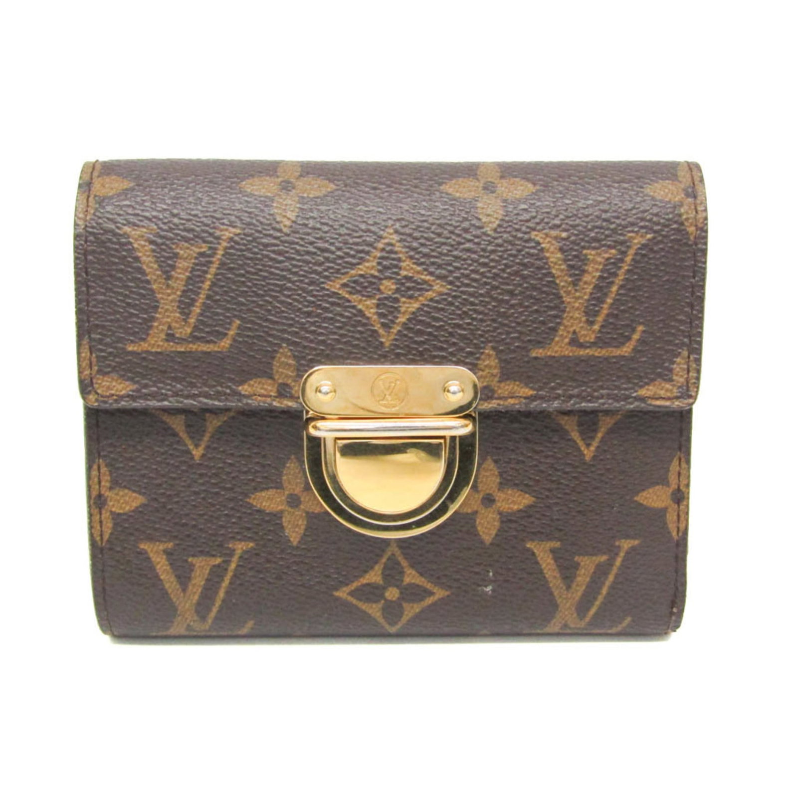 Louis Vuitton Wallet (Tri-Fold) Monogram: Louis Vuitton Wallet (Tri-Fold) Monogram The Louis Vuitton Tri-Fold Wallet in Monogram features a classic design with a timeless brown hue and iconic push lock closure. With its spacious inner pocket,
