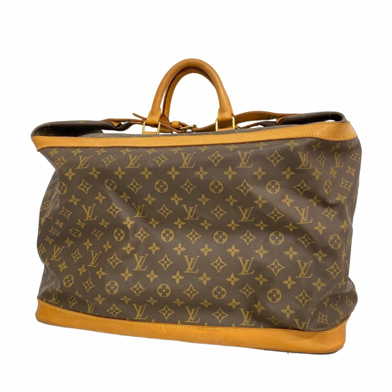 Louis Vuitton Boston Bag: Louis Vuitton Boston Bag Brown Louis Vuitton Boston Bag with Traces of Usage. The bag features its classic design and size, measuring 34cm x 50cm x 27.5cm. It shows signs of usage, including