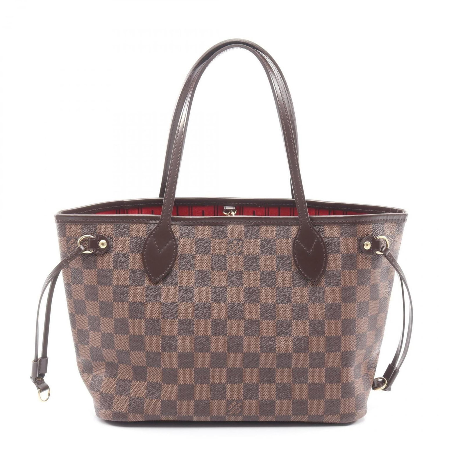 Louis Vuitton Handbag Tote Bag Coated Canvas Pvc Damier Canvas Leather: Louis Vuitton Handbag Tote Bag Coated Canvas Pvc Damier Canvas Leather This Louis Vuitton handbag tote bag boasts a unique combination of coated canvas, Pvc, and Damier canvas leather in a rich brown
