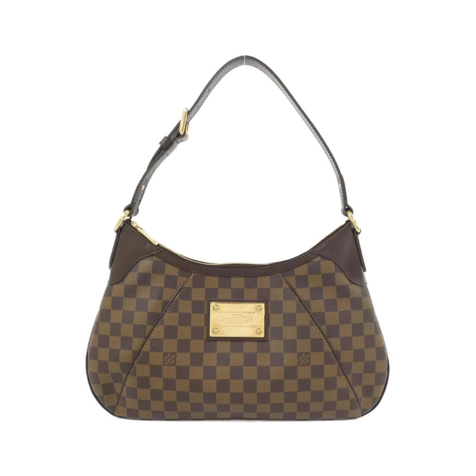 Louis Vuitton Shoulder Bag Coated Canvas: Louis Vuitton Shoulder Bag Coated Canvas The Louis Vuitton Shoulder Bag Coated Canvas boasts its classic design with a durable coated canvas material and gold hardware, adding a touch of luxury to any