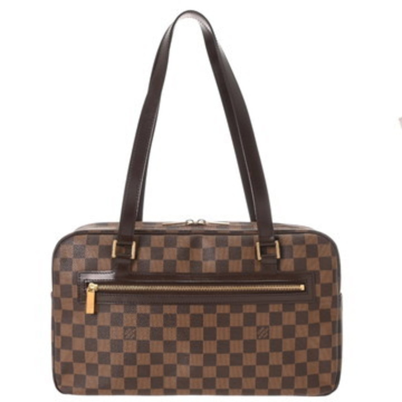Louis Vuitton Shoulder Bag Damier Canvas: Louis Vuitton Shoulder Bag Damier Canvas The Louis Vuitton Shoulder Bag Damier Canvas boasts classic style with its timeless brown and iconic Damier canvas design. Featuring gold hardware and a functi