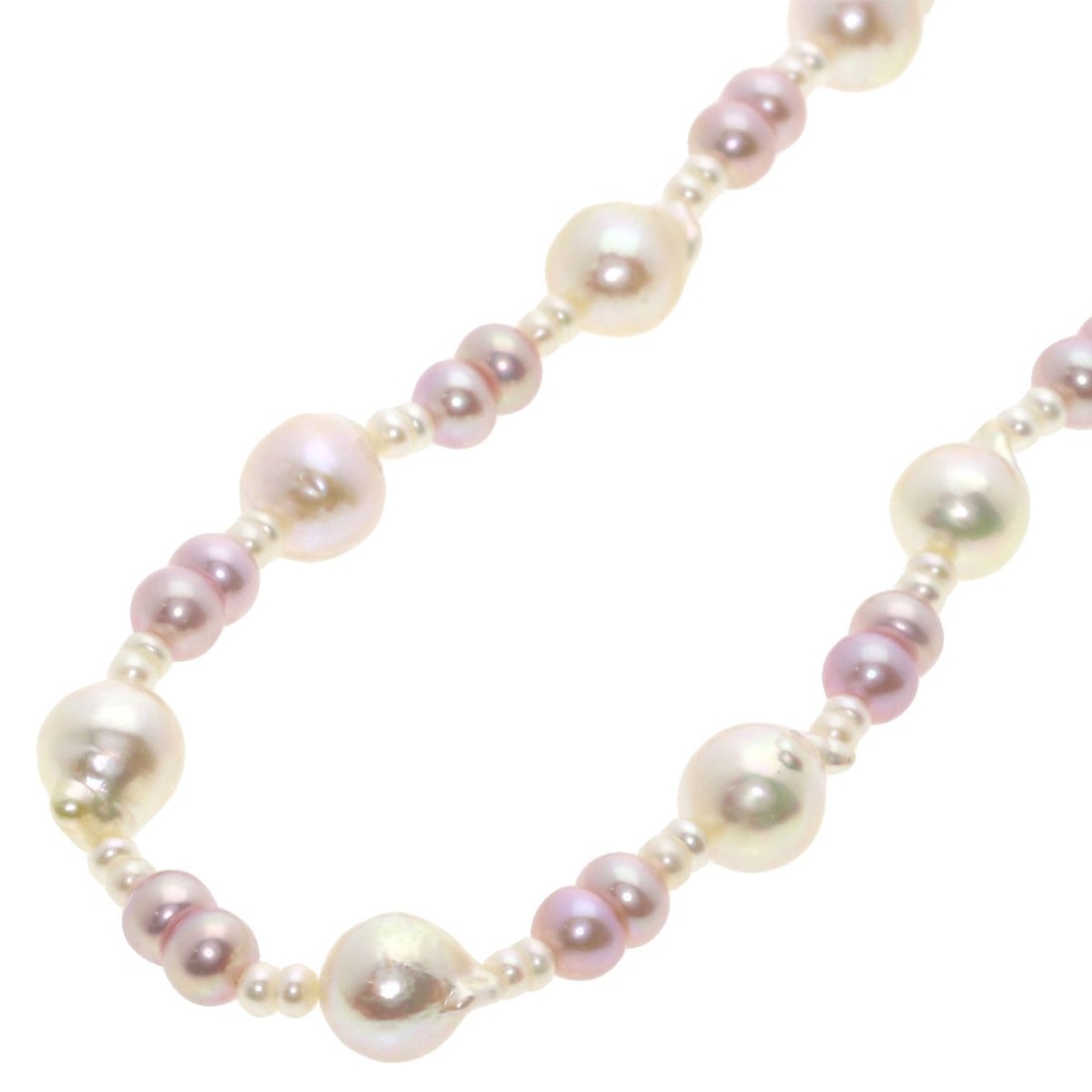 Pearl Akoya Baroque Necklace Silver (1 of 7)