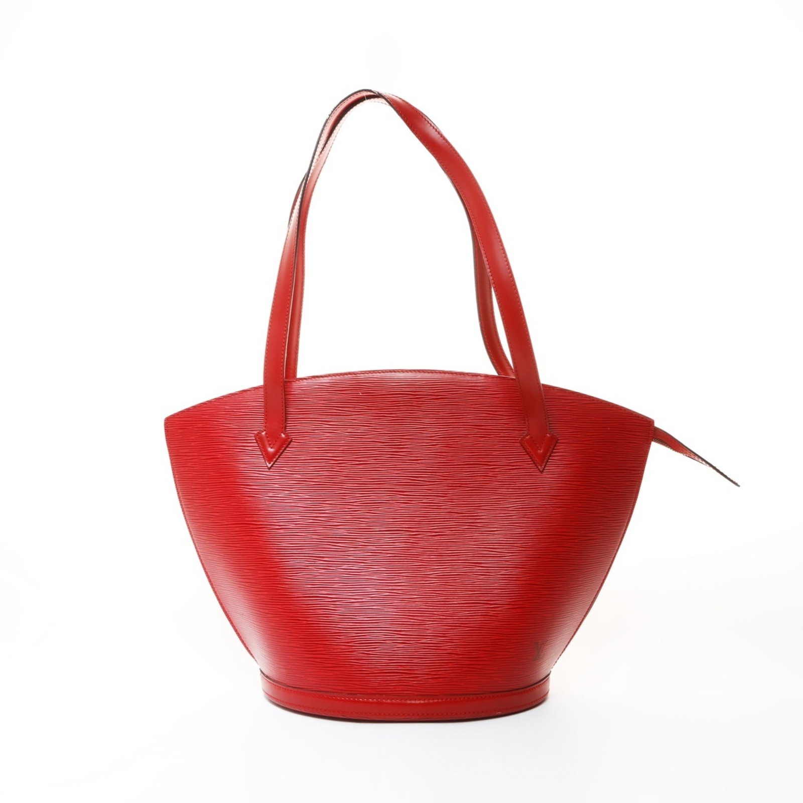 Louis Vuitton Shoulder Bag Epi Leather: Louis Vuitton Shoulder Bag Epi Leather The Louis Vuitton Epi Leather shoulder bag boasts its iconic red color and timeless design. Made from high-quality Epi leather, this classic bag features a