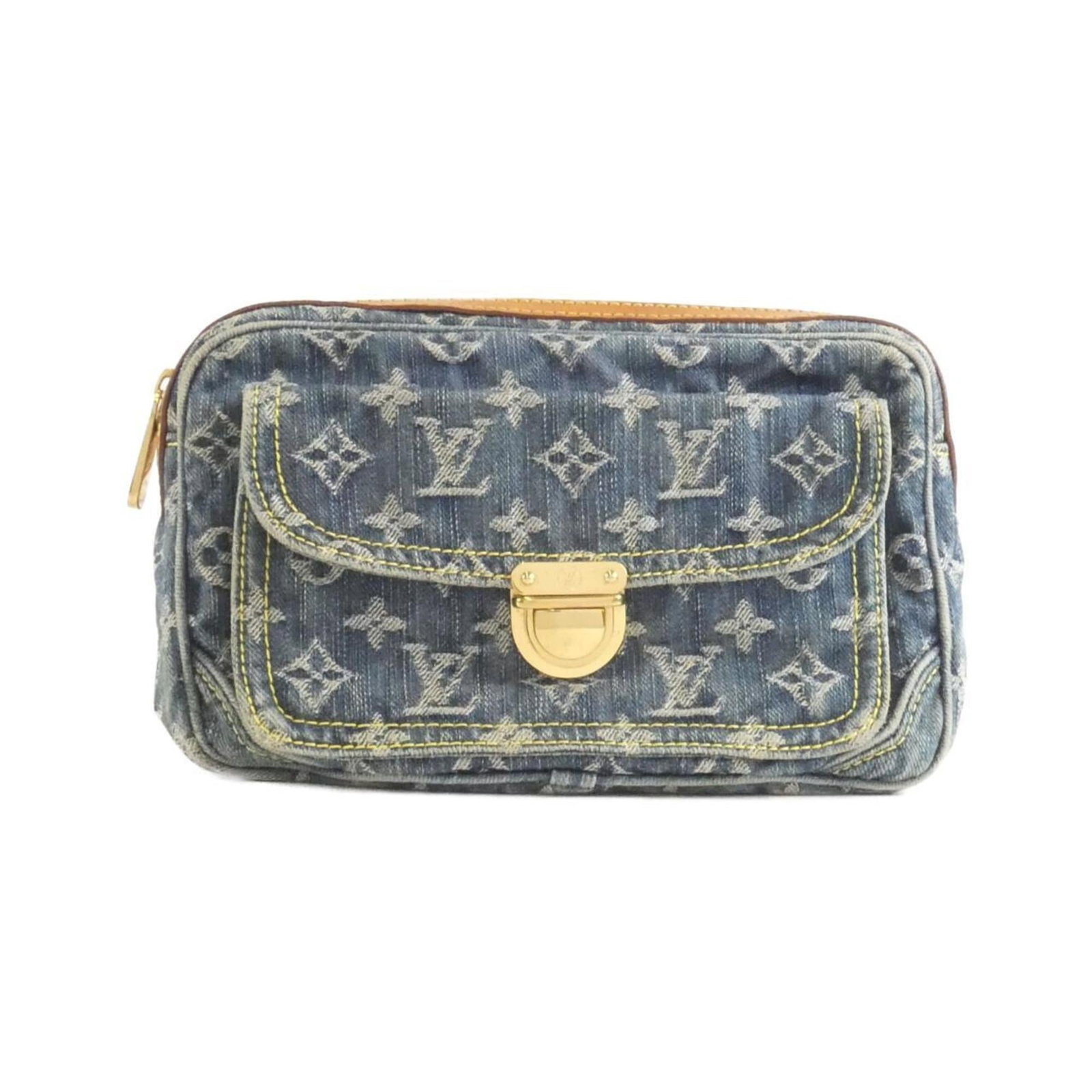 Louis Vuitton Shoulder Bag Monogram Denim: Louis Vuitton Shoulder Bag Monogram Denim The Louis Vuitton Shoulder Bag Monogram Denim boasts a unique blend of style and durability in its monogram denim fabric. With its classic gold hardware and t